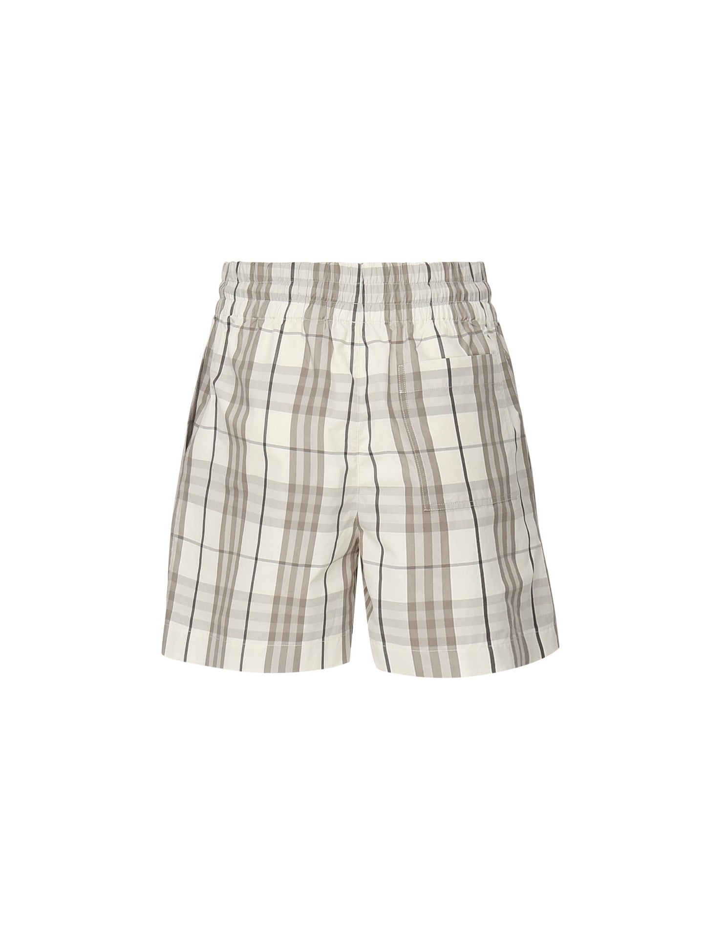 Short check in cotone