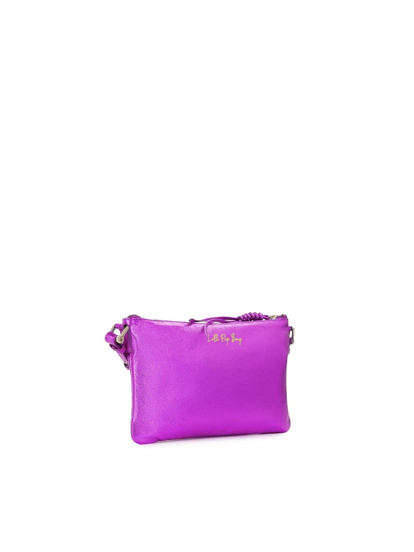 Borsa a tracolla in pelle con logo
