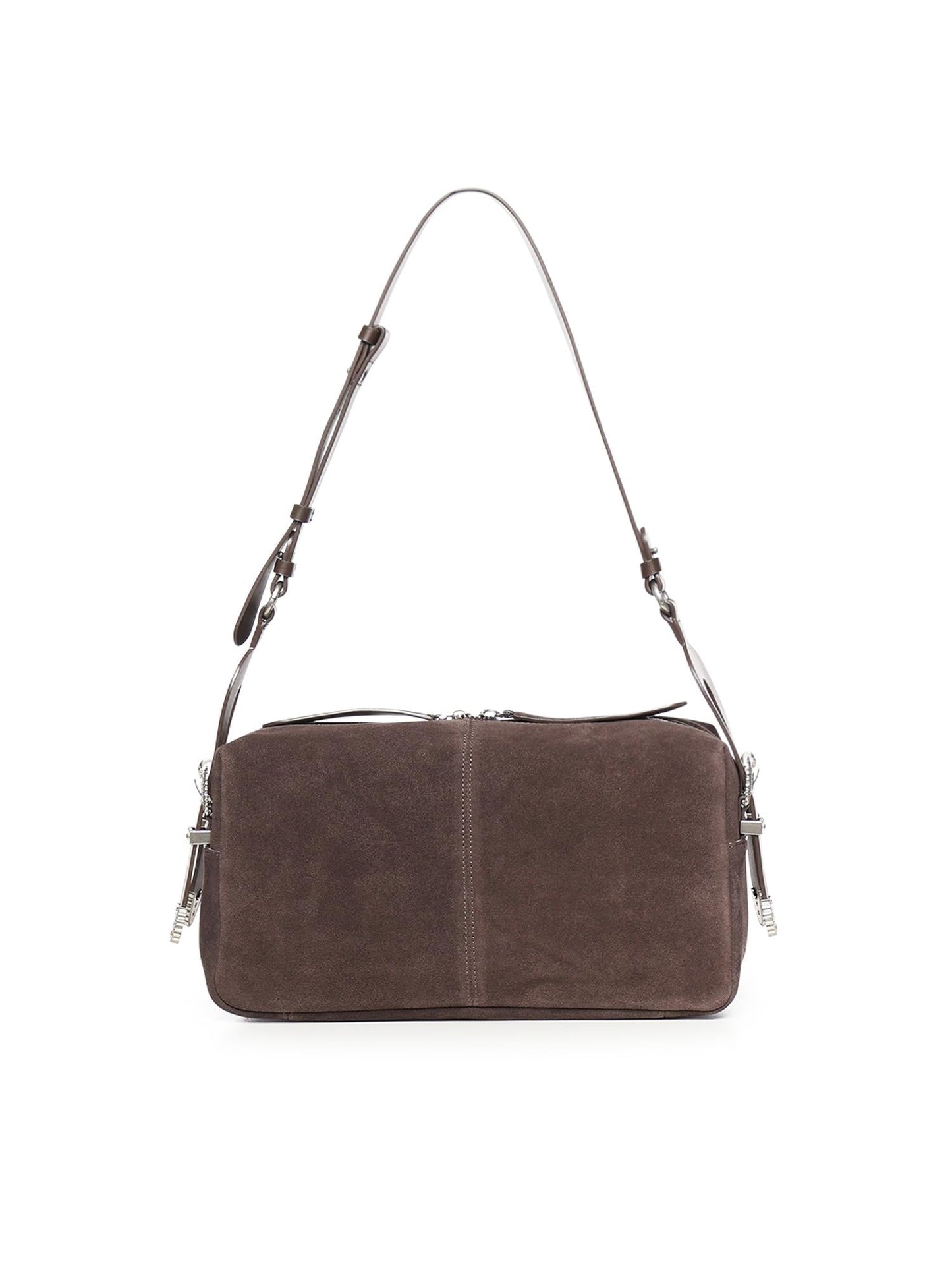 Borsa a spalla media Keeper Bag in suede