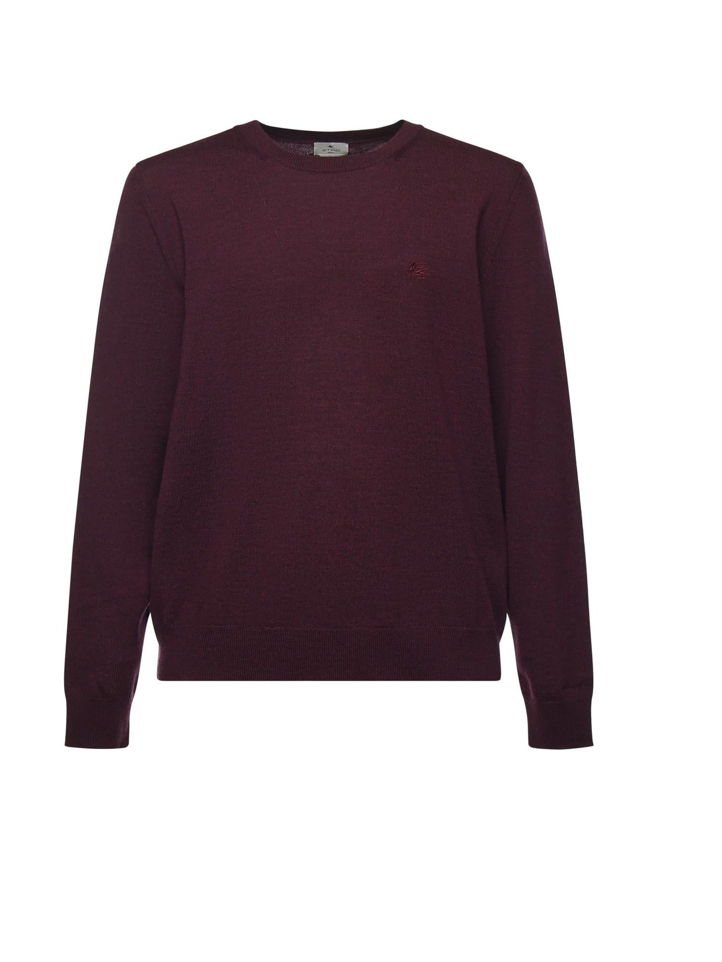 Maglione in lana con monogram ricamato