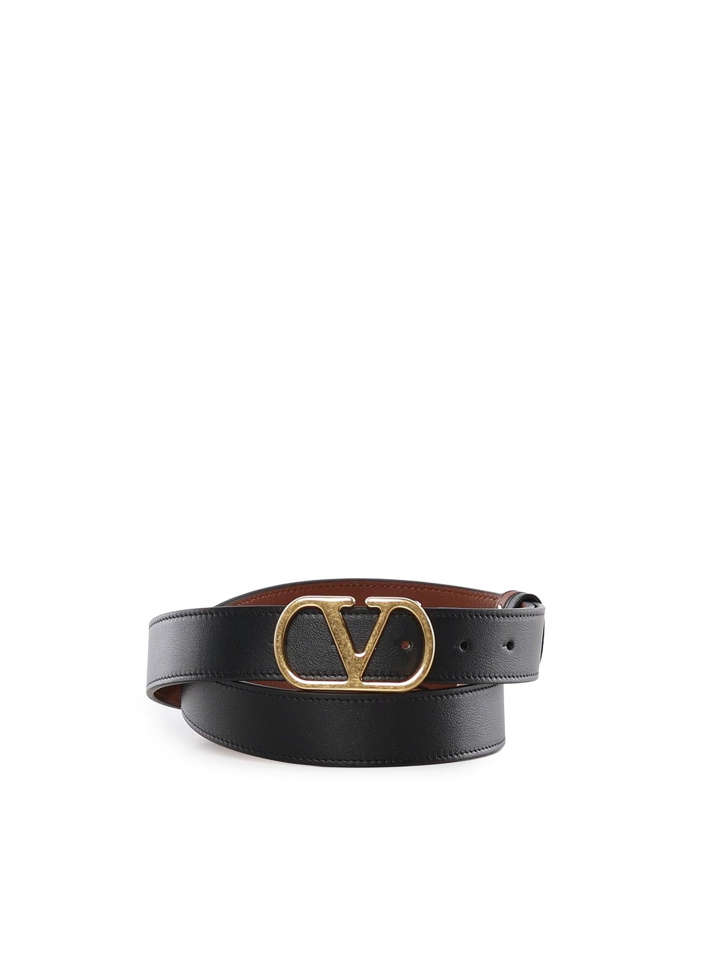 Cintura reversibile Vlogo Signature in pelle