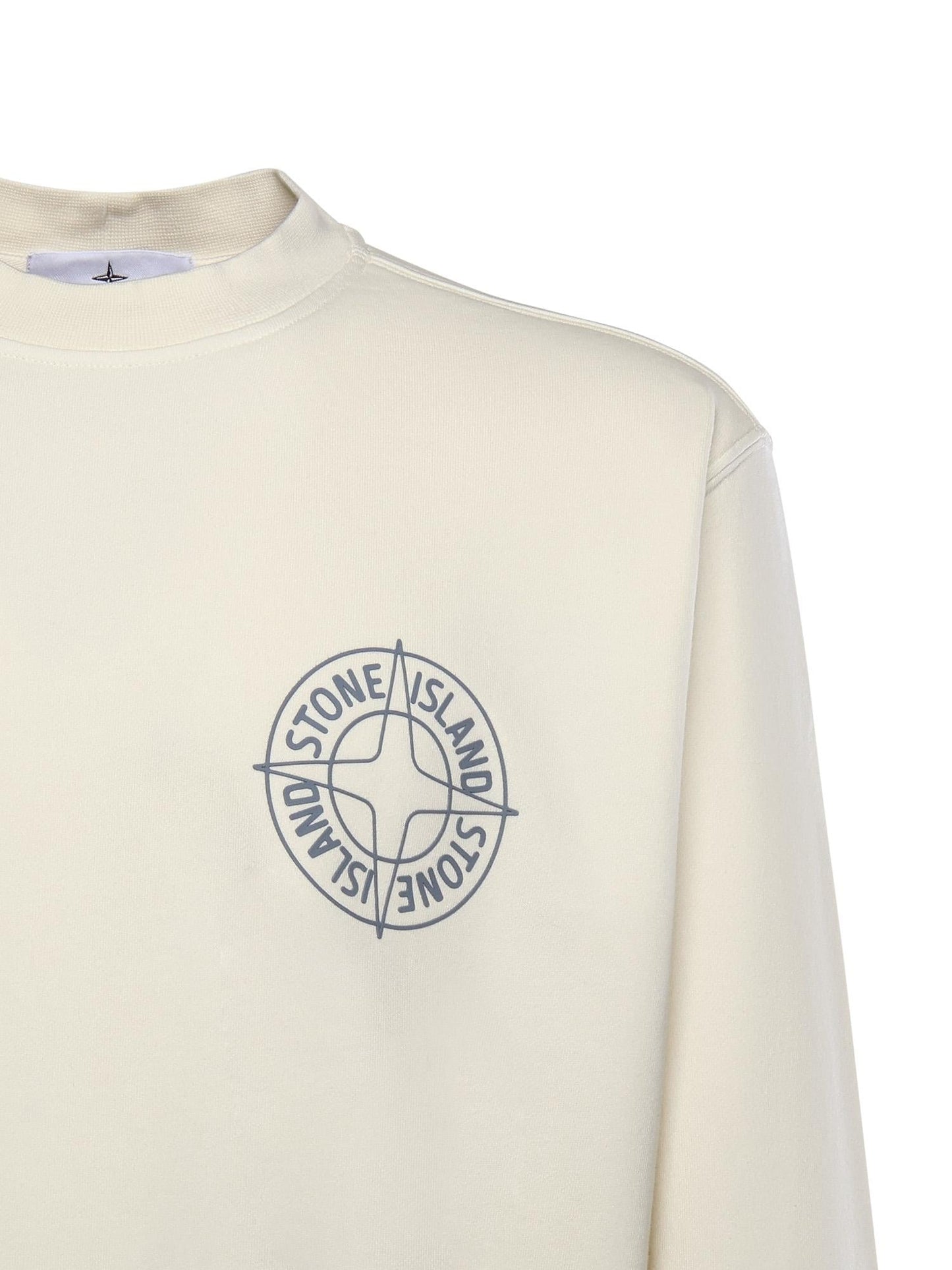 Felpa in cotone con stampa 'Outline Compass'