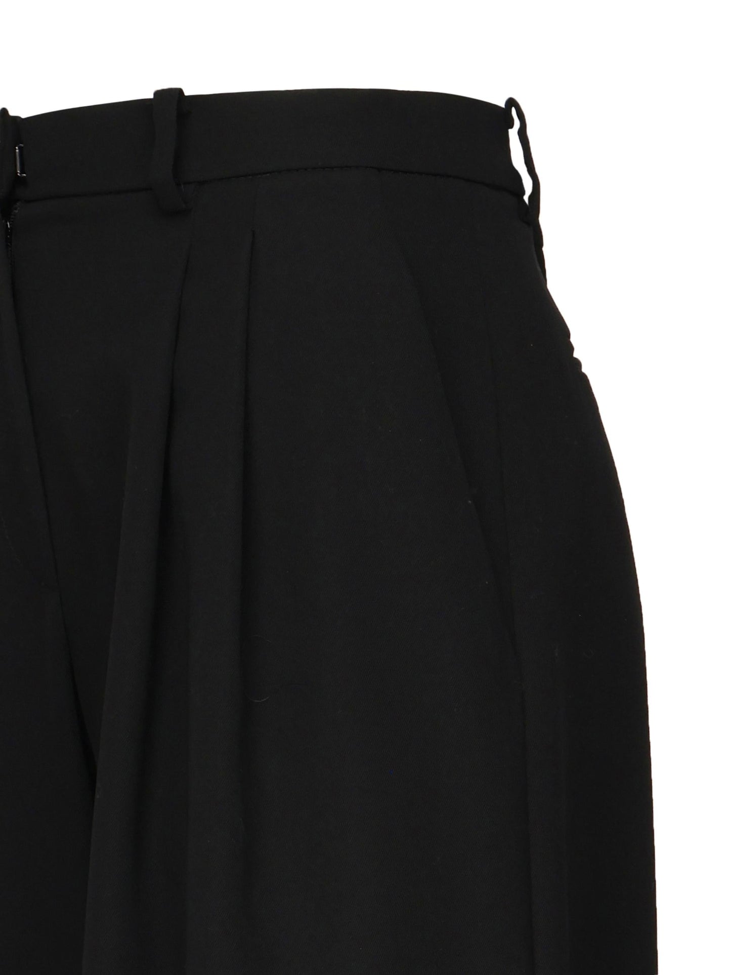 Pantaloni larghi in lana