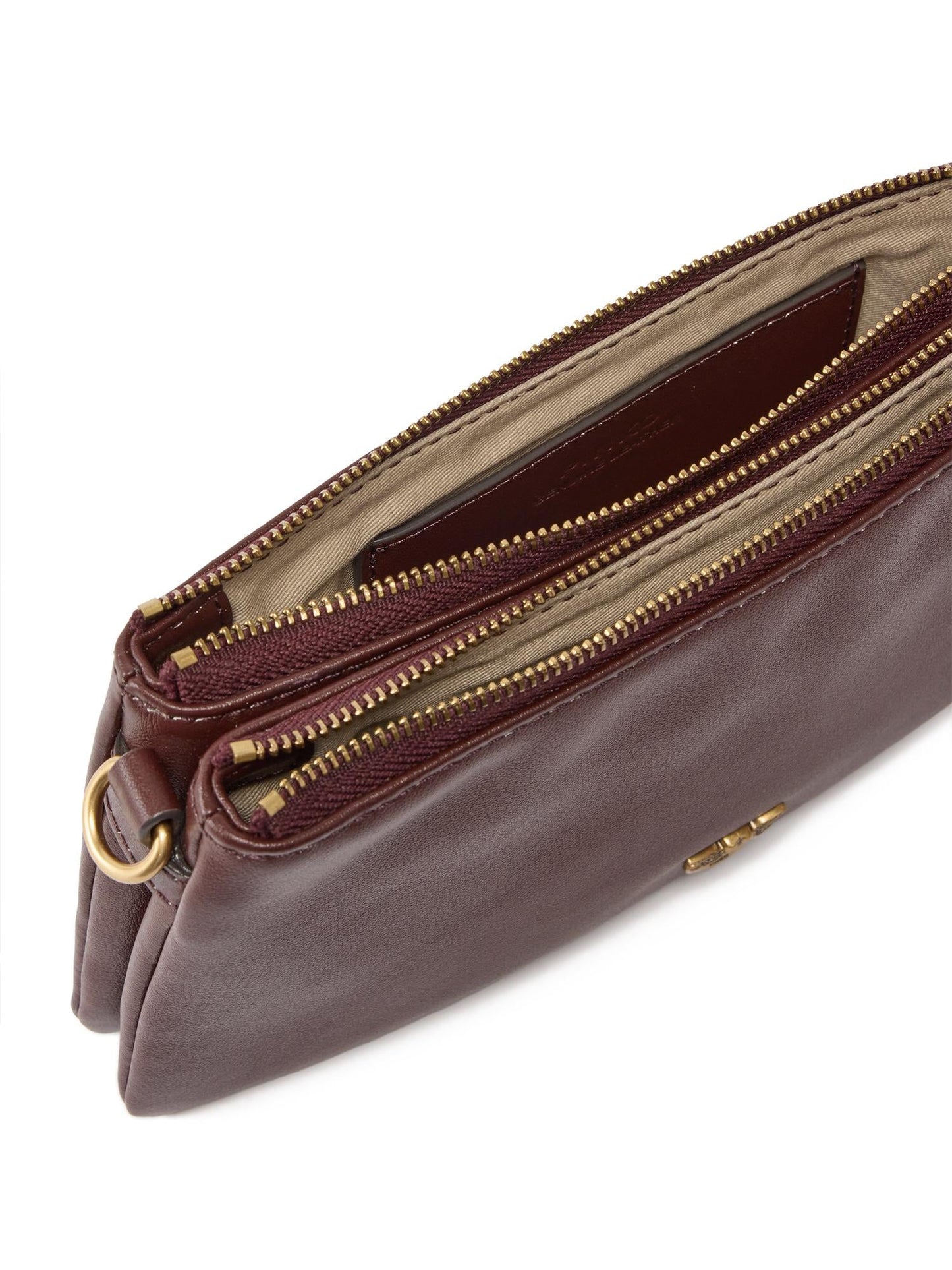 Borsa a tracolla Mini Double Bag in pelle