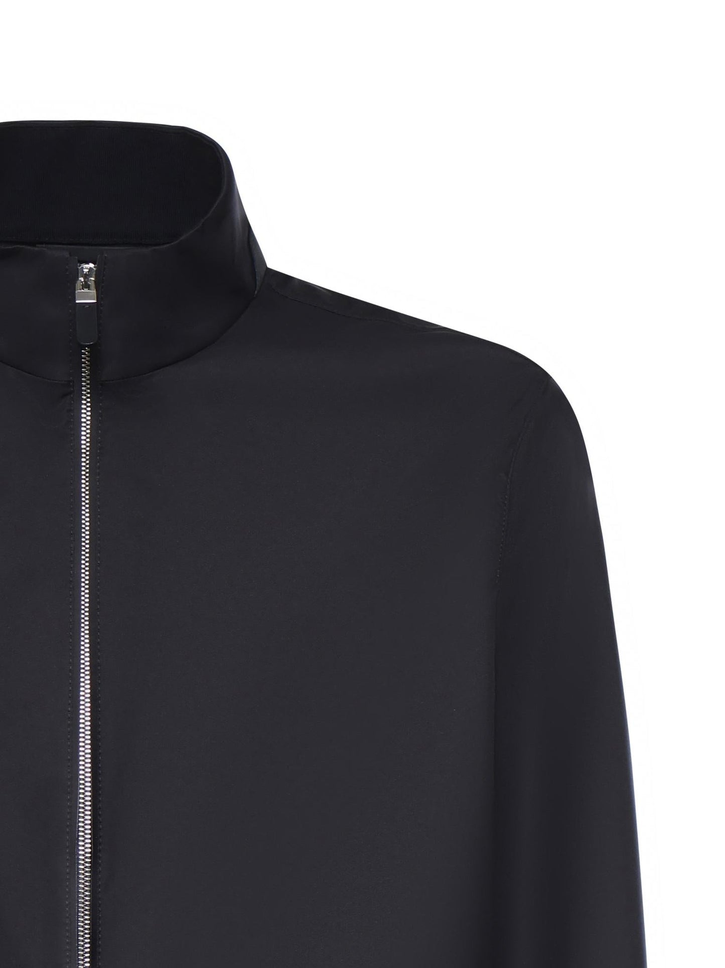 Giacca con zip in microfibra