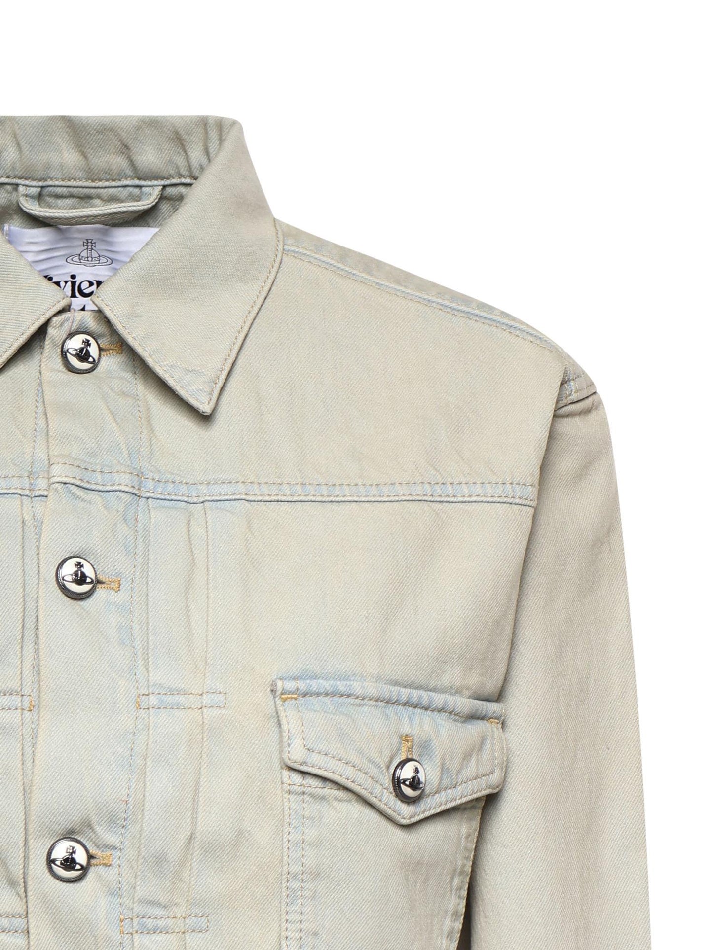 Giacca cropped Marlene in denim