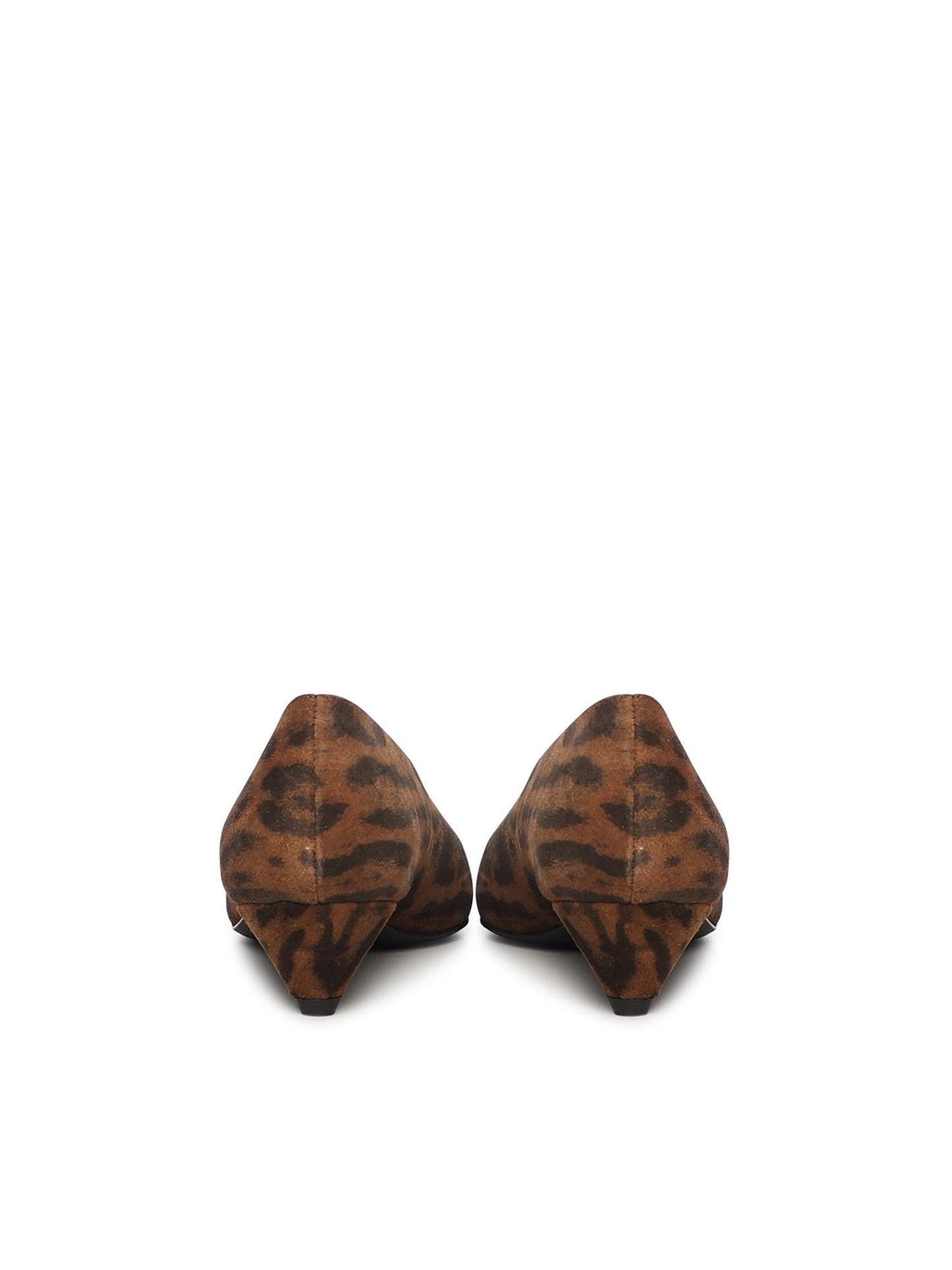 Pumps in nabuk animalier