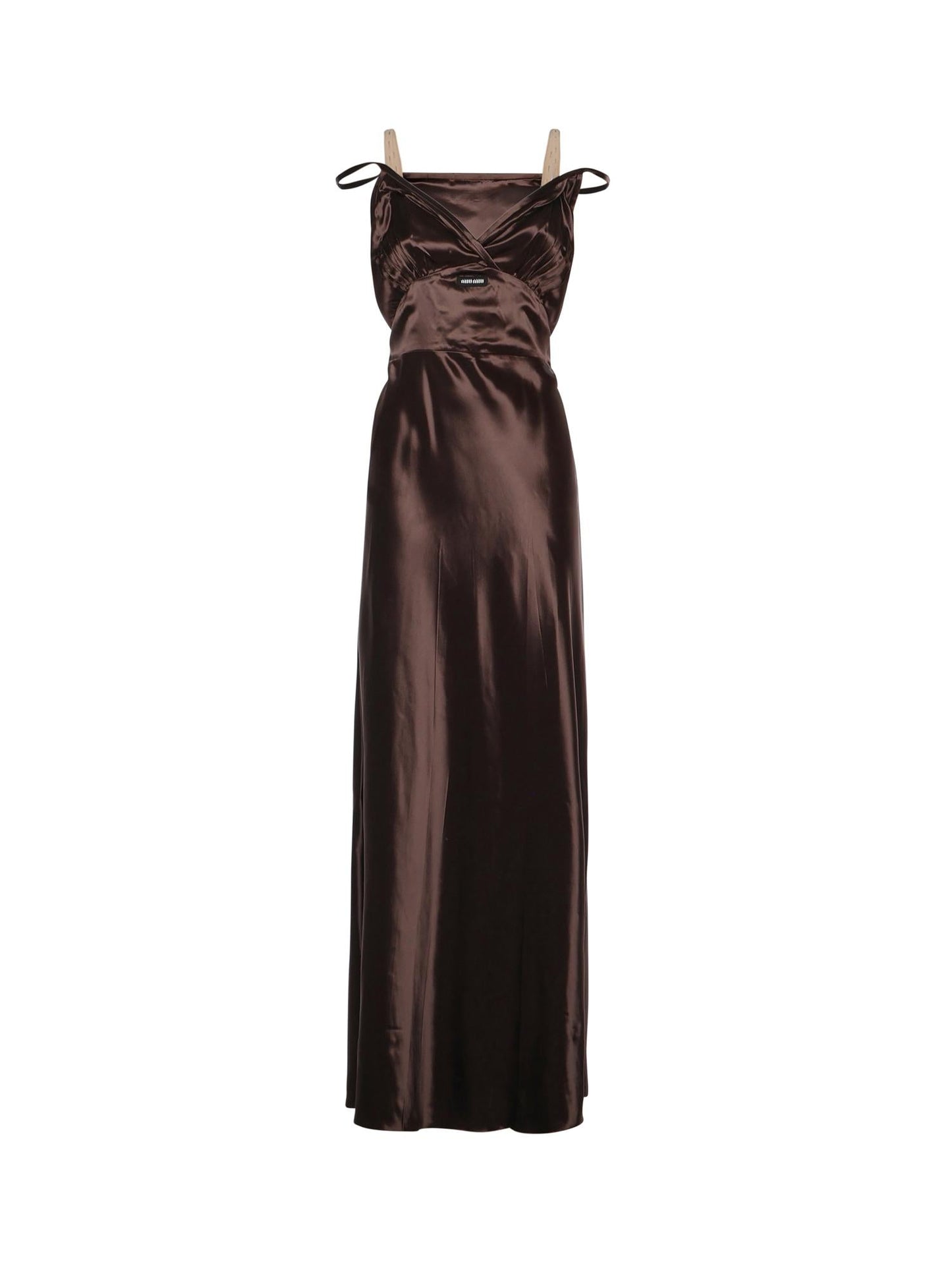 Abito lungo in satin