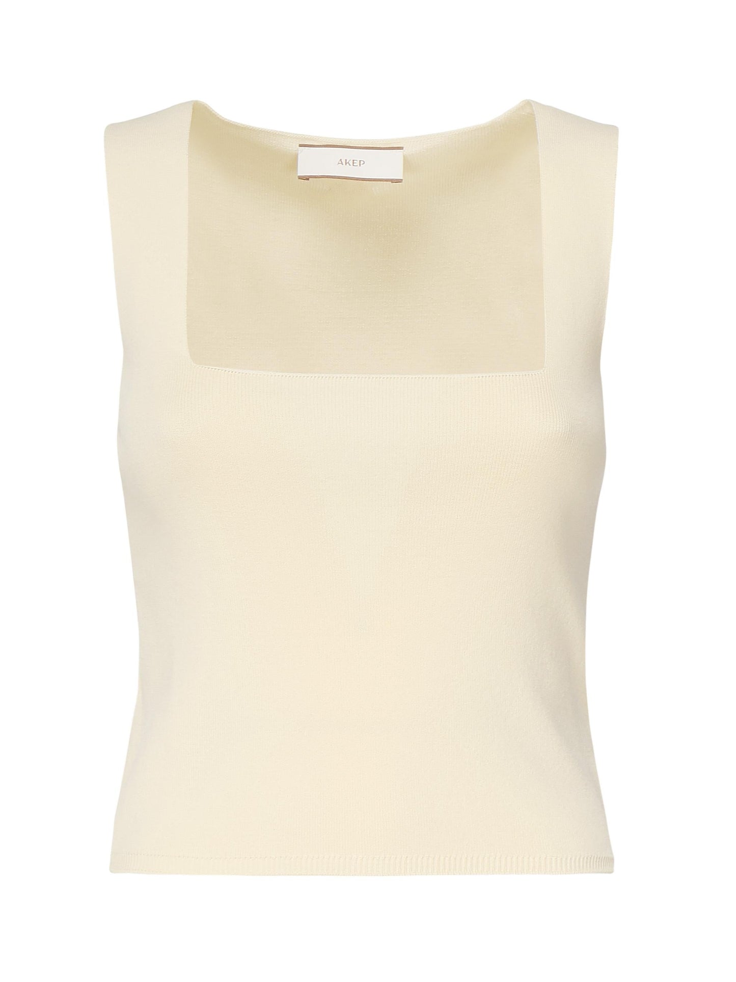 Canotta in maglia con scollo quadrato