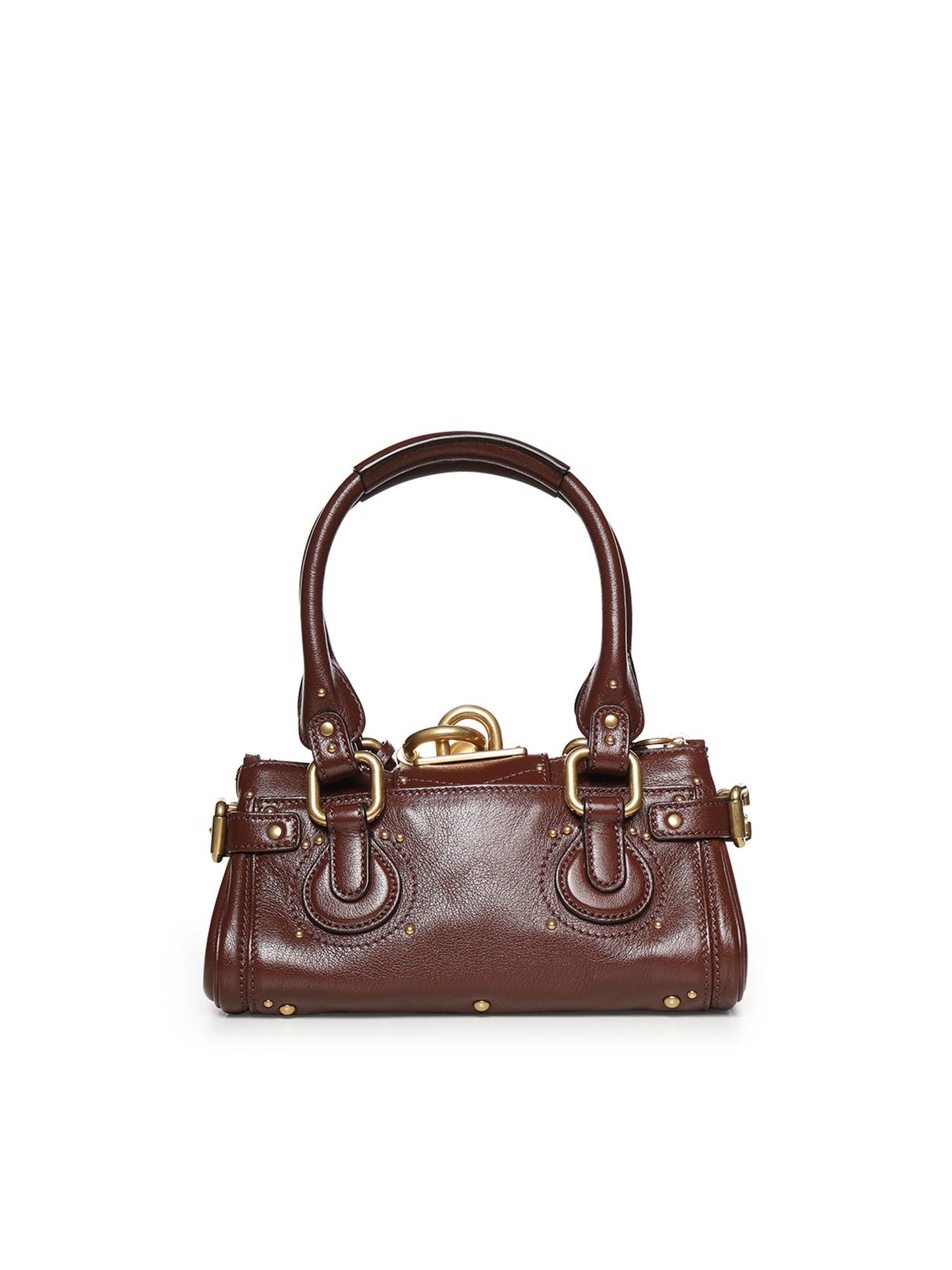Borsa Paddington piccola in pelle granata