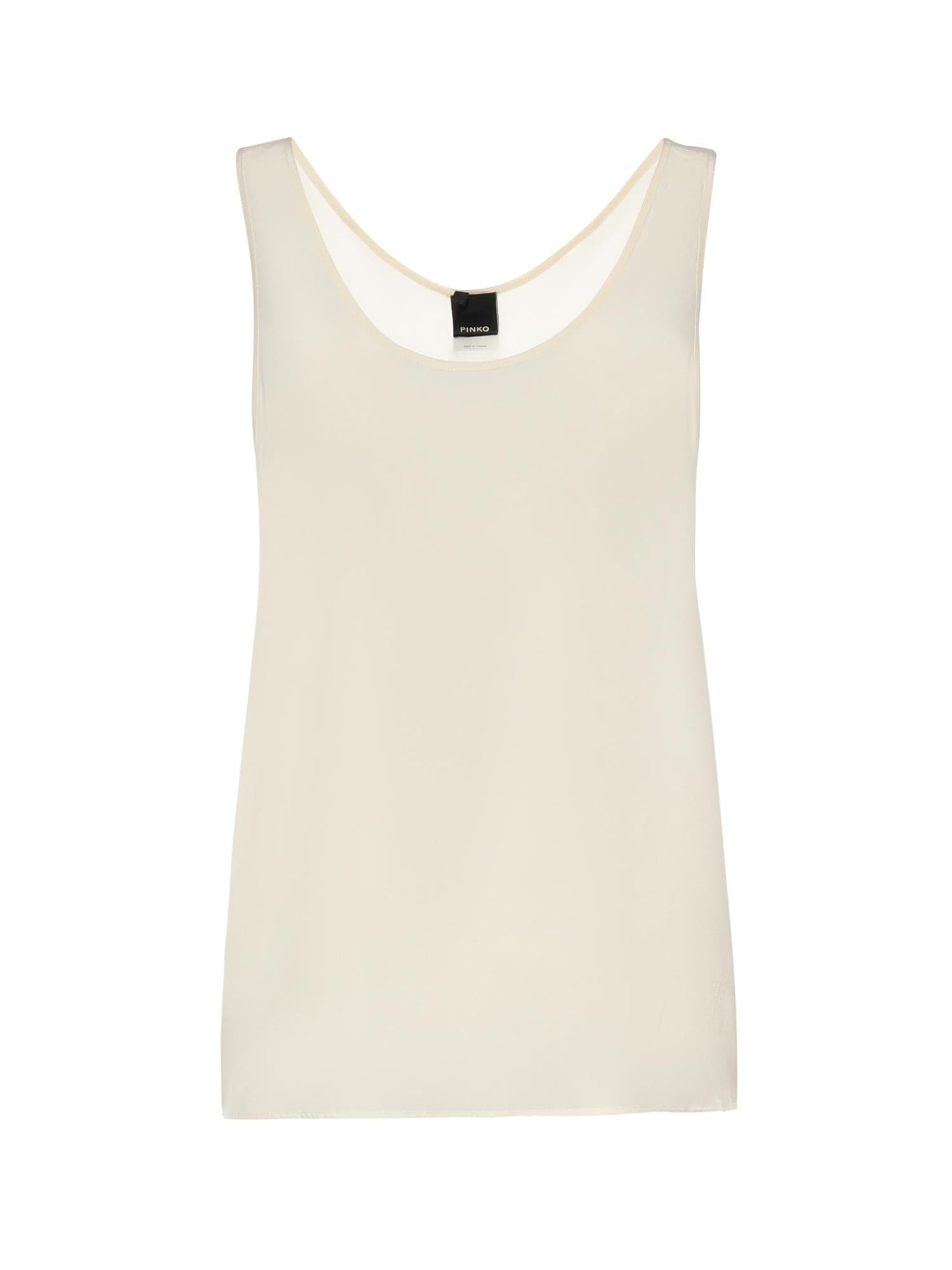 Top a canotta in seta sand wash