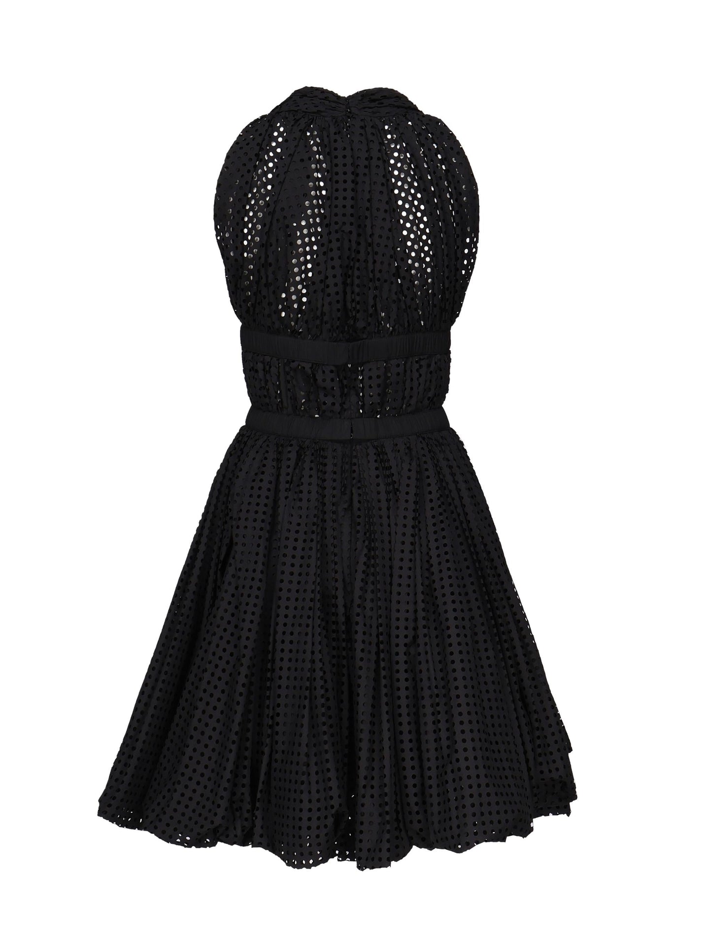 Mini dress in popeline traforato
