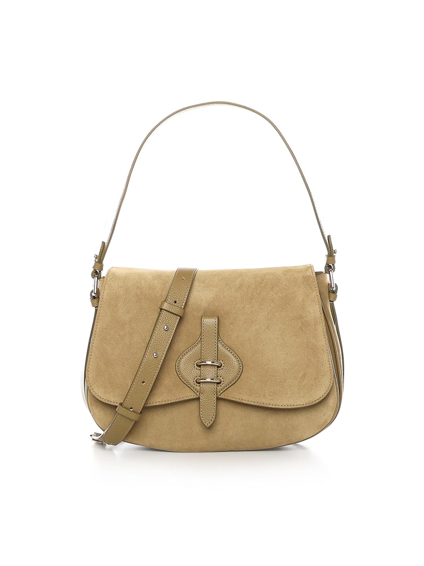 Borsa a spalla Mavery Large in suede