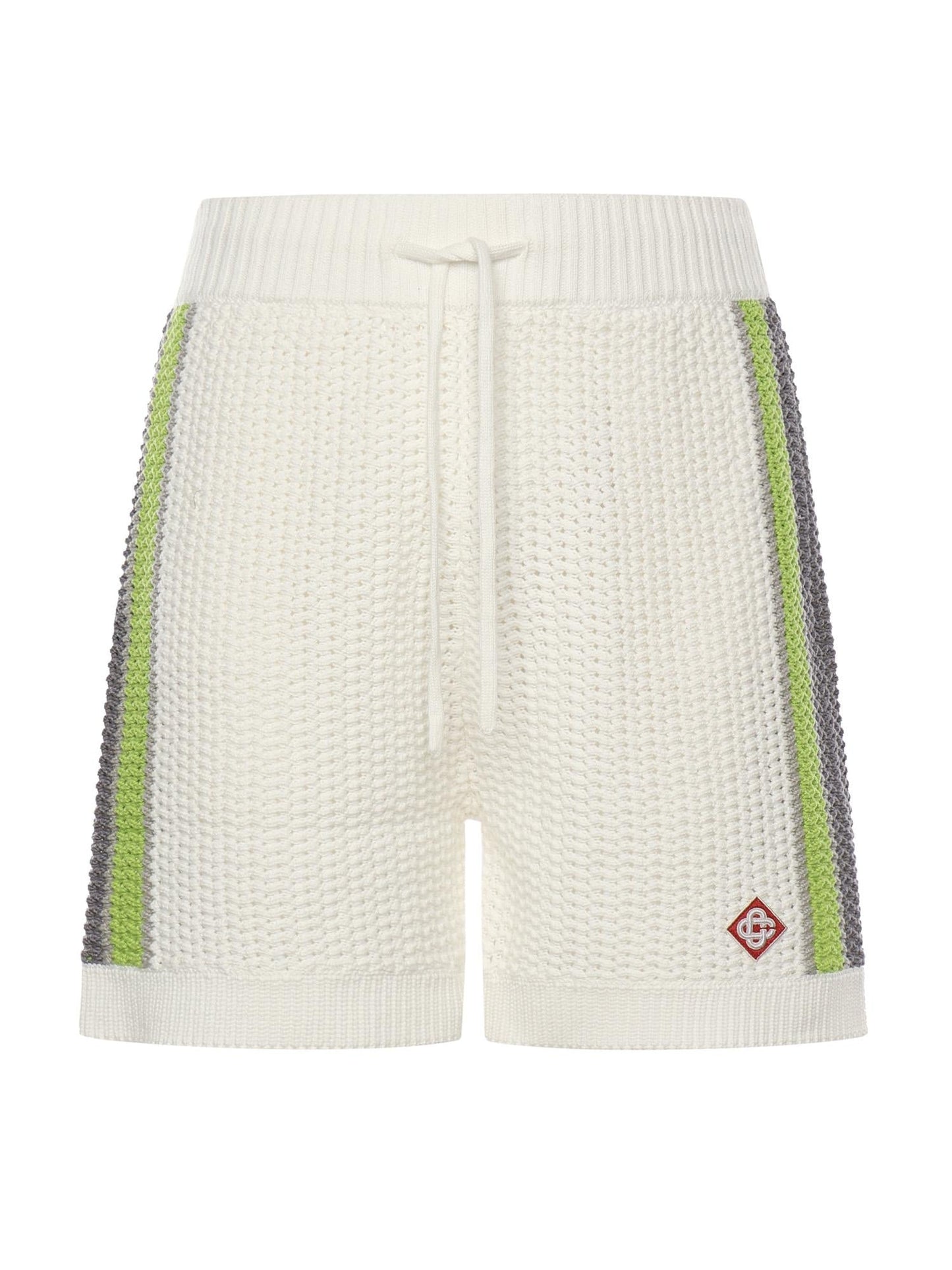 Shorts a righe all'uncinetto