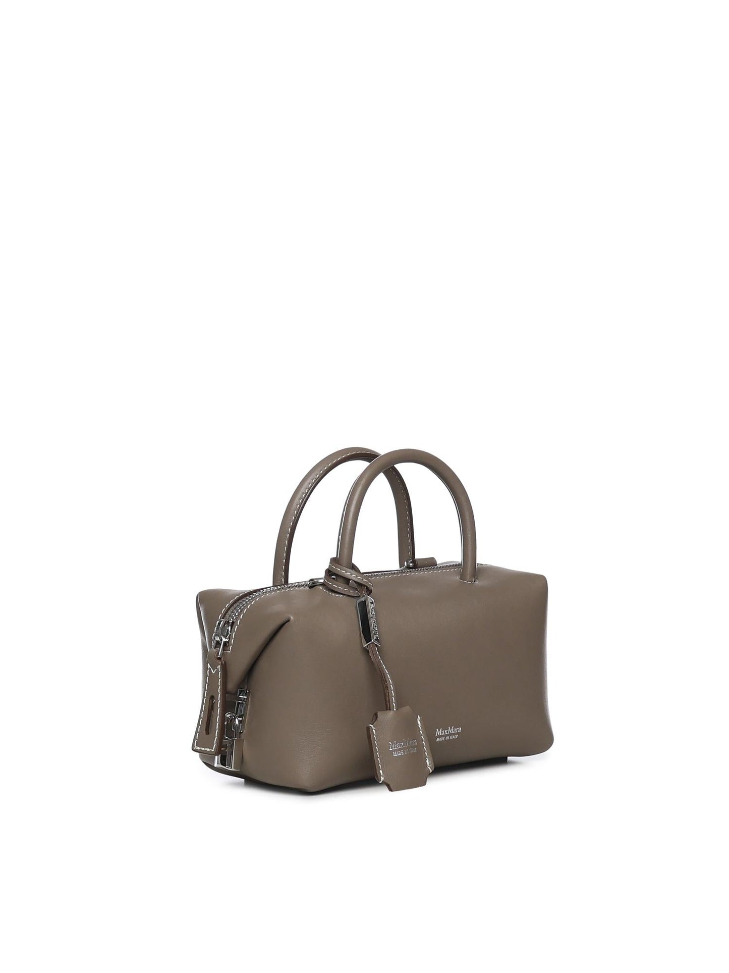 Bauletto in pelle con logo