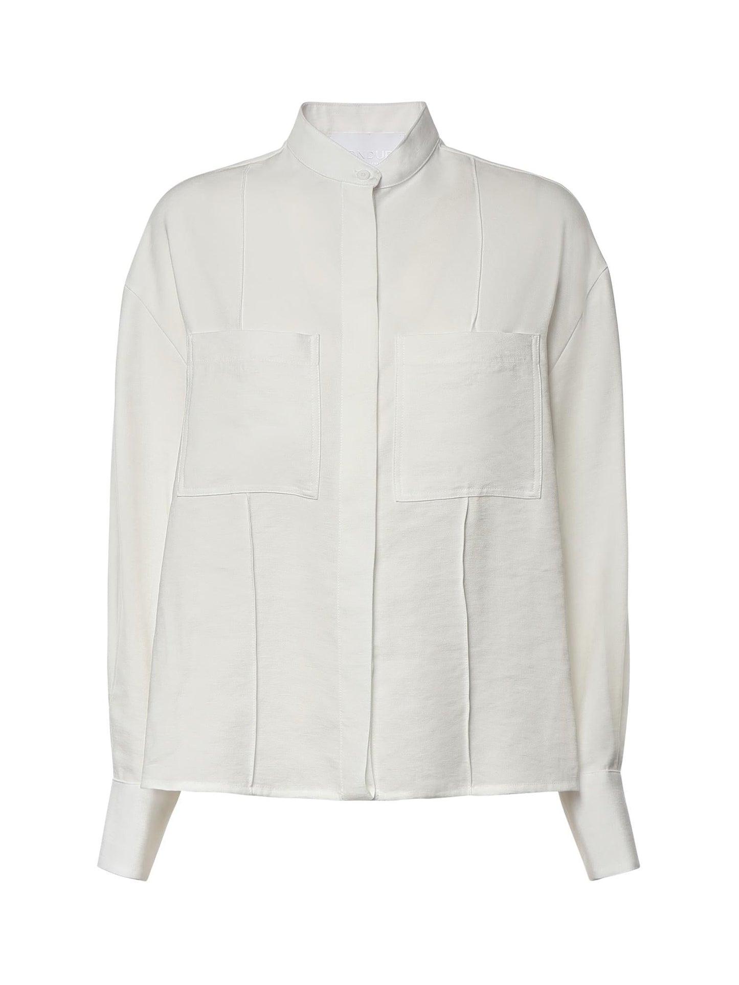Camicia in gabardina di viscosa