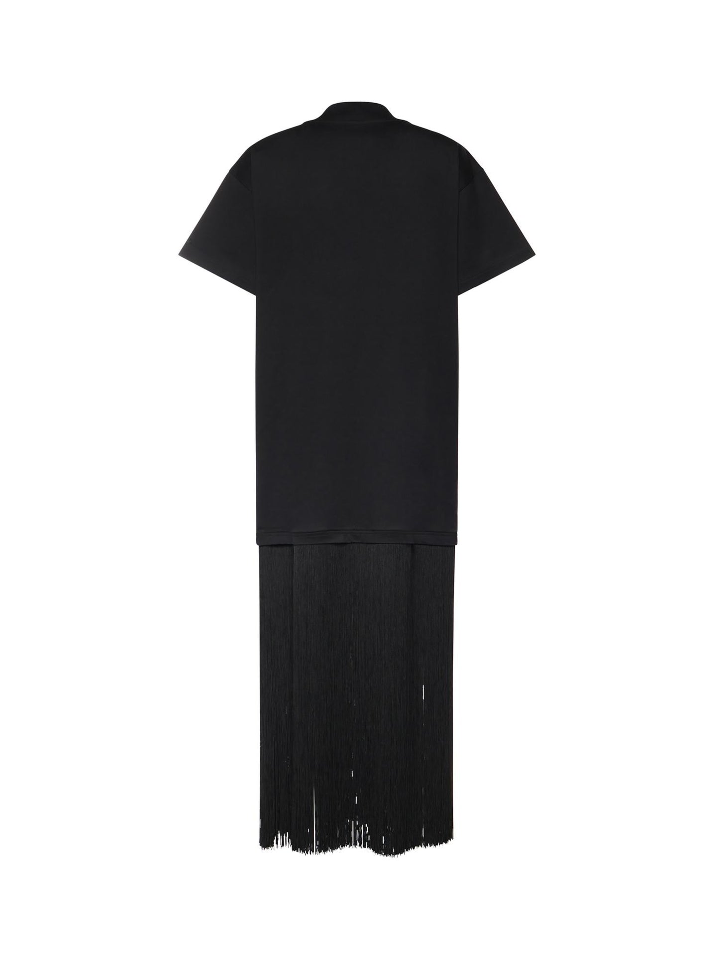 T-shirt in cotone con frange