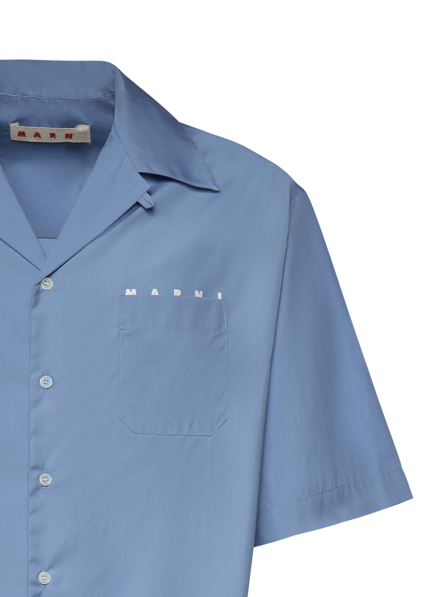 Camicia in cotone con logo