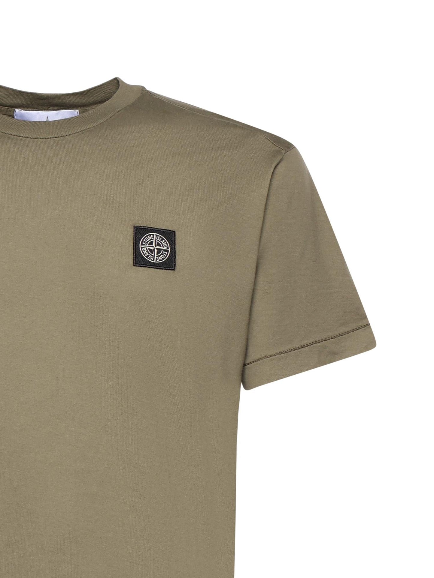 T-shirt con patch Compass in jersey di cotone