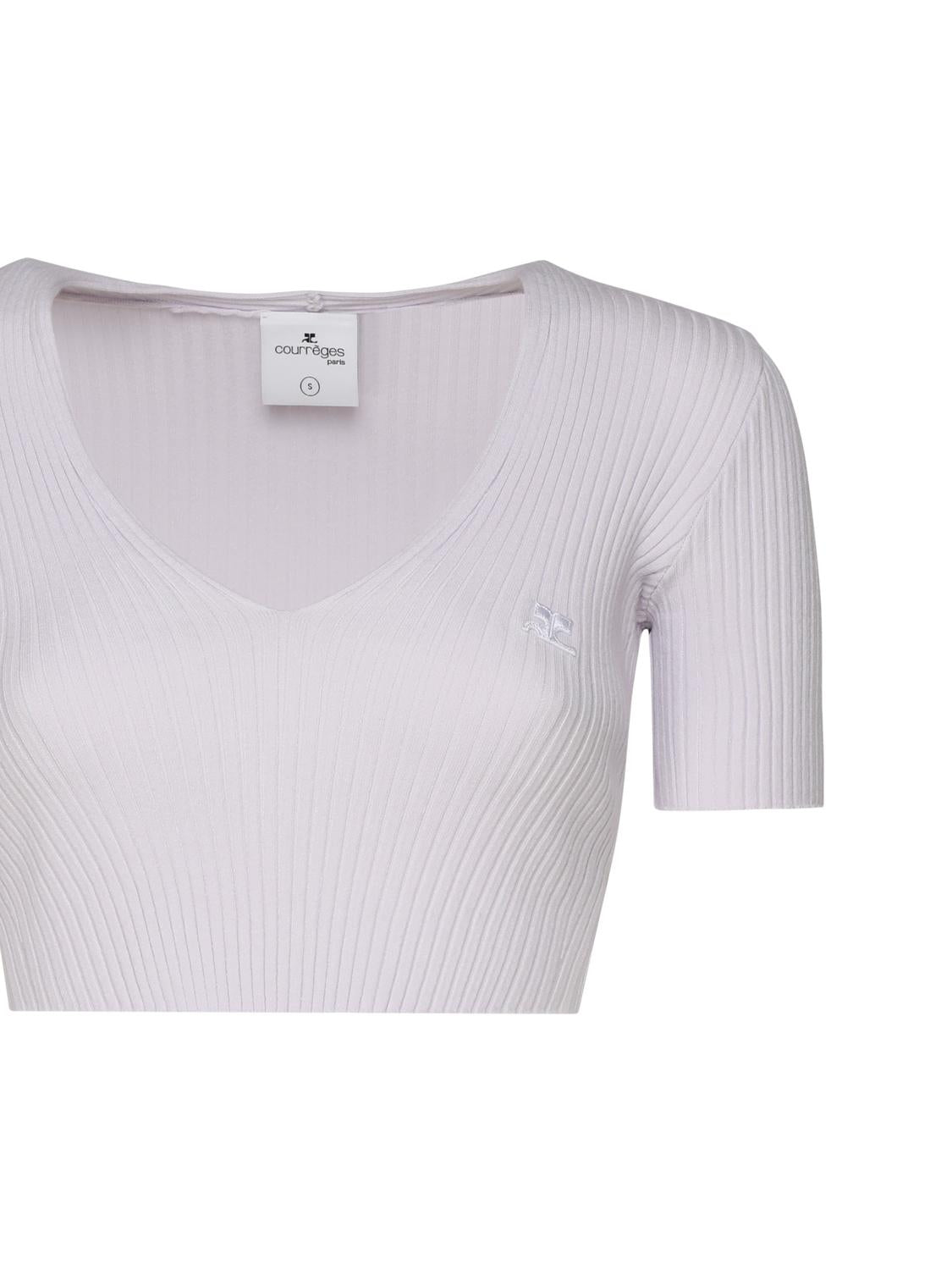 Crop top in cotone