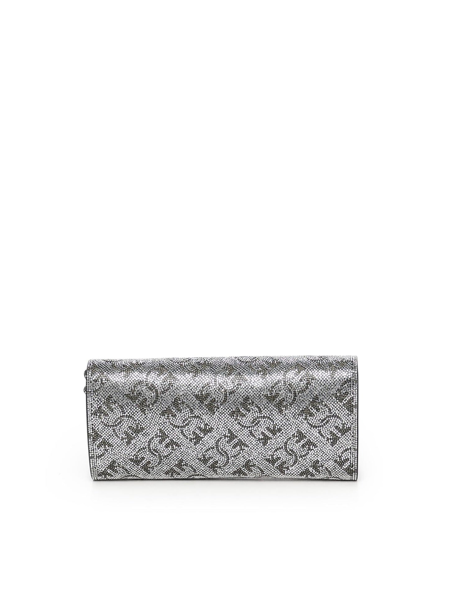 Portafoglio in pelle full strass con tracolla