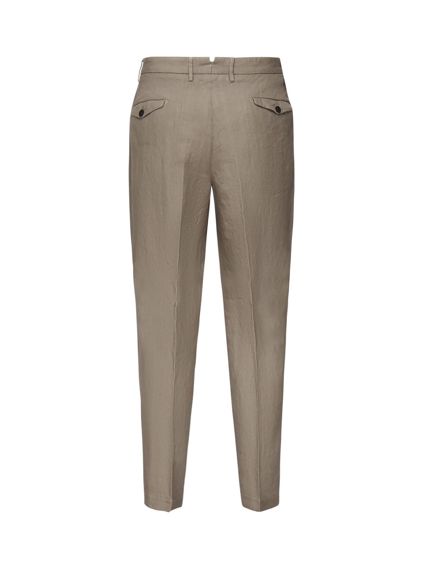 Pantaloni pince in lino