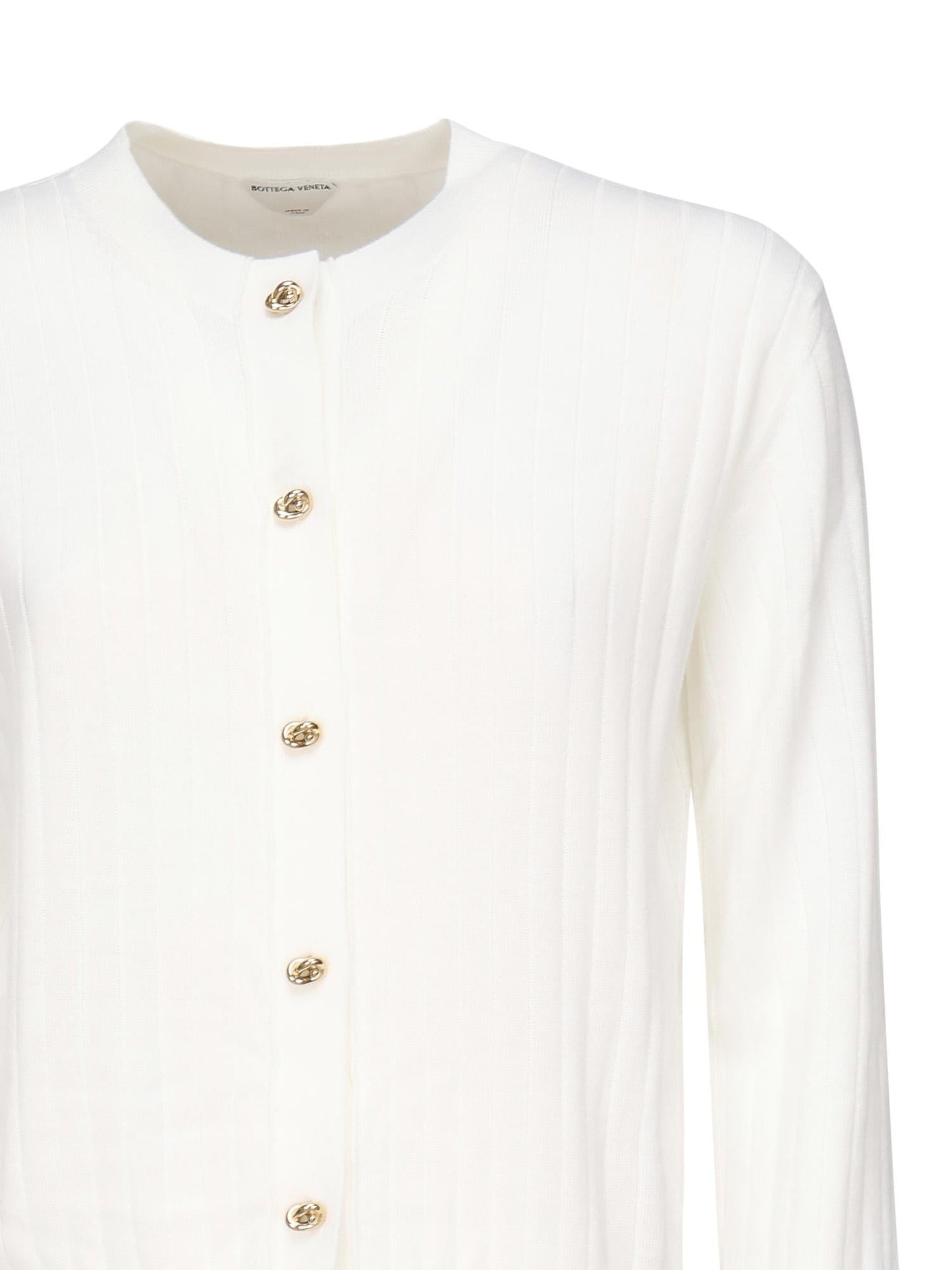 Cardigan in lana a coste