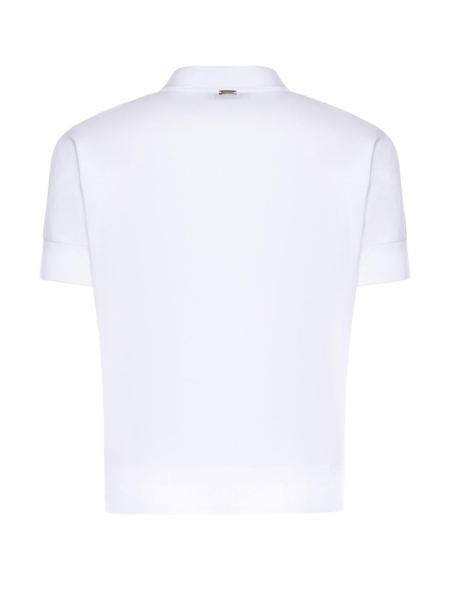 Polo in glam knit effect