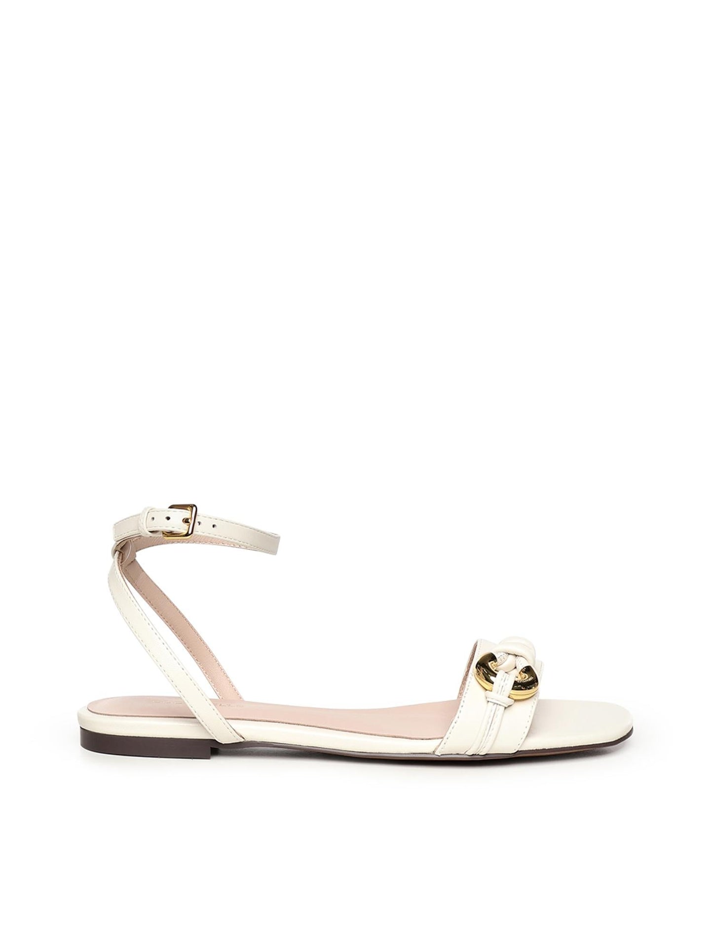 Sandali flat in pelle
