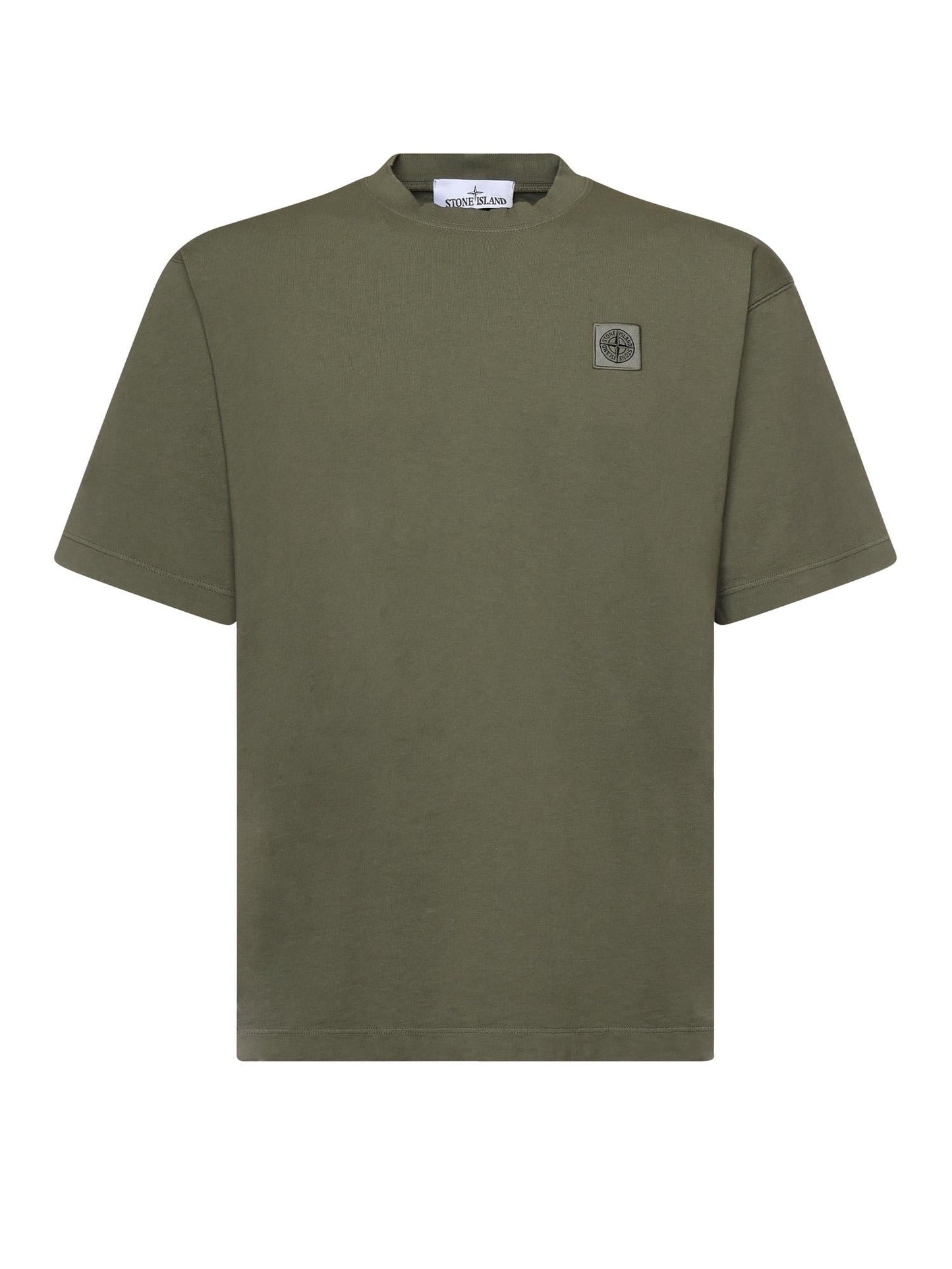 T-shirt con patch Compass in jersey di cotone
