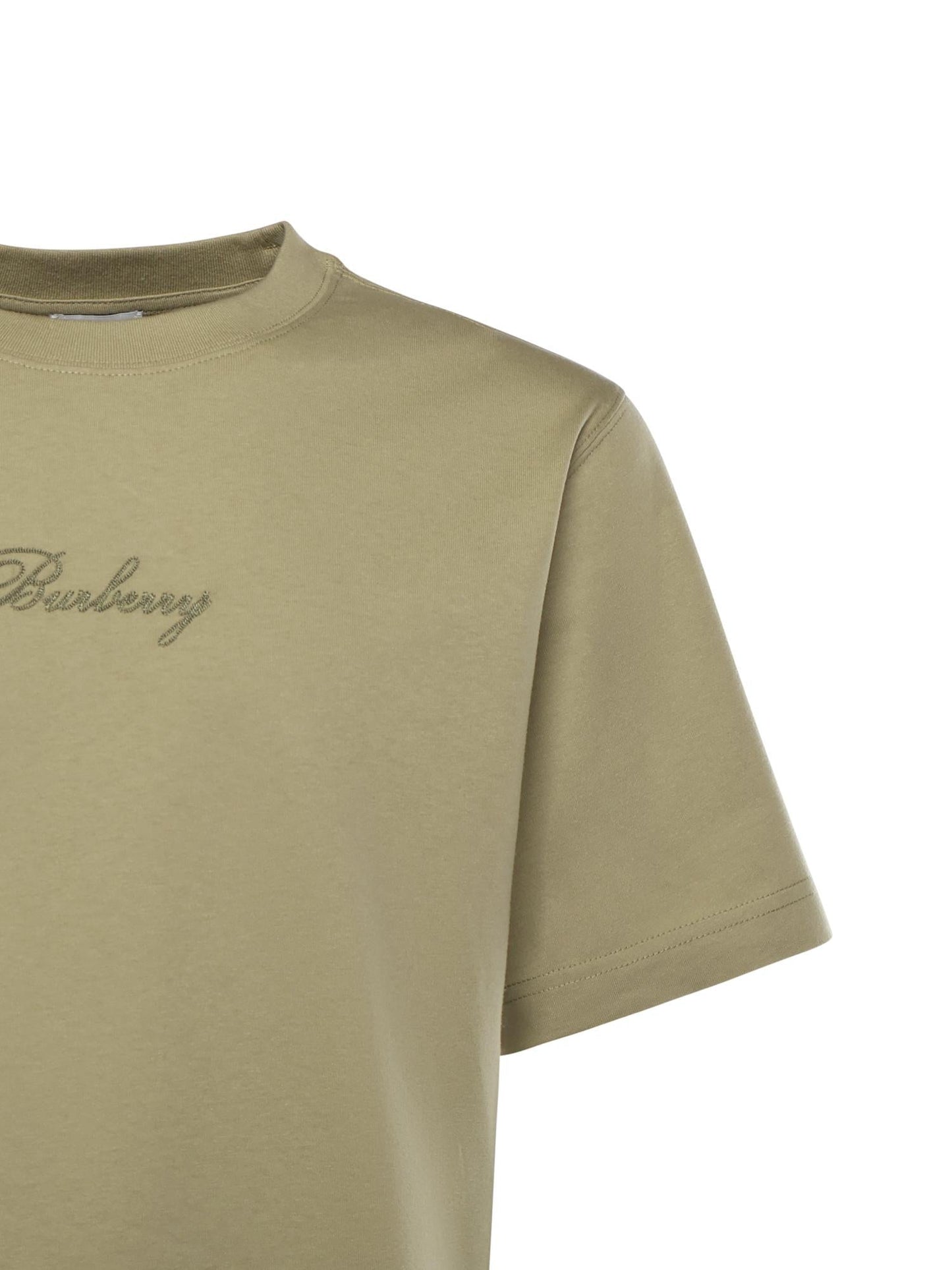 T-shirt in cotone con logo in corsivo Check
