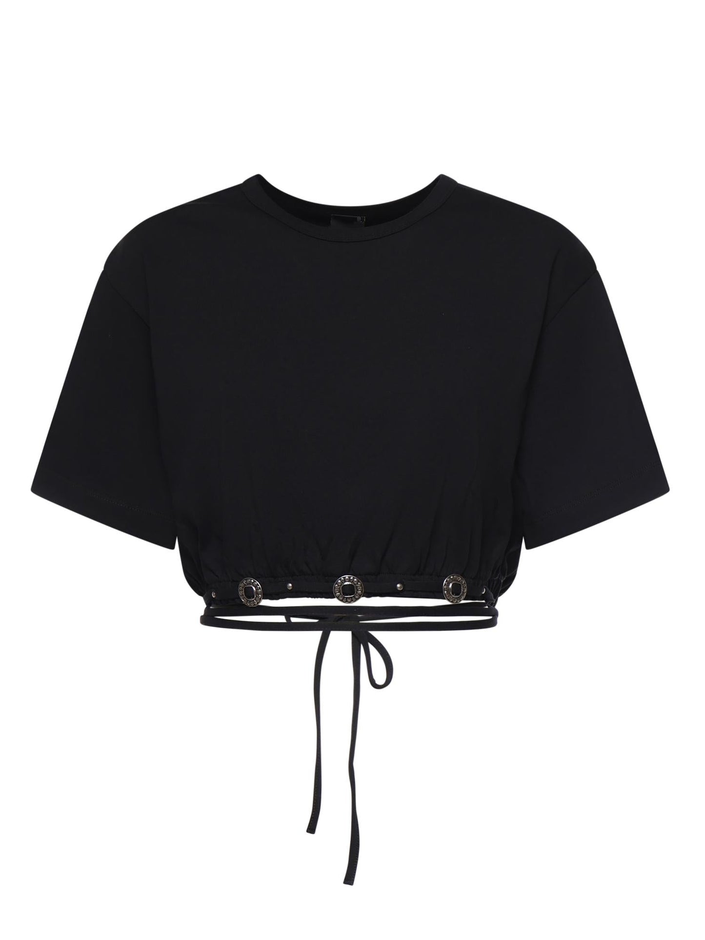 T-shirt cropped in jersey