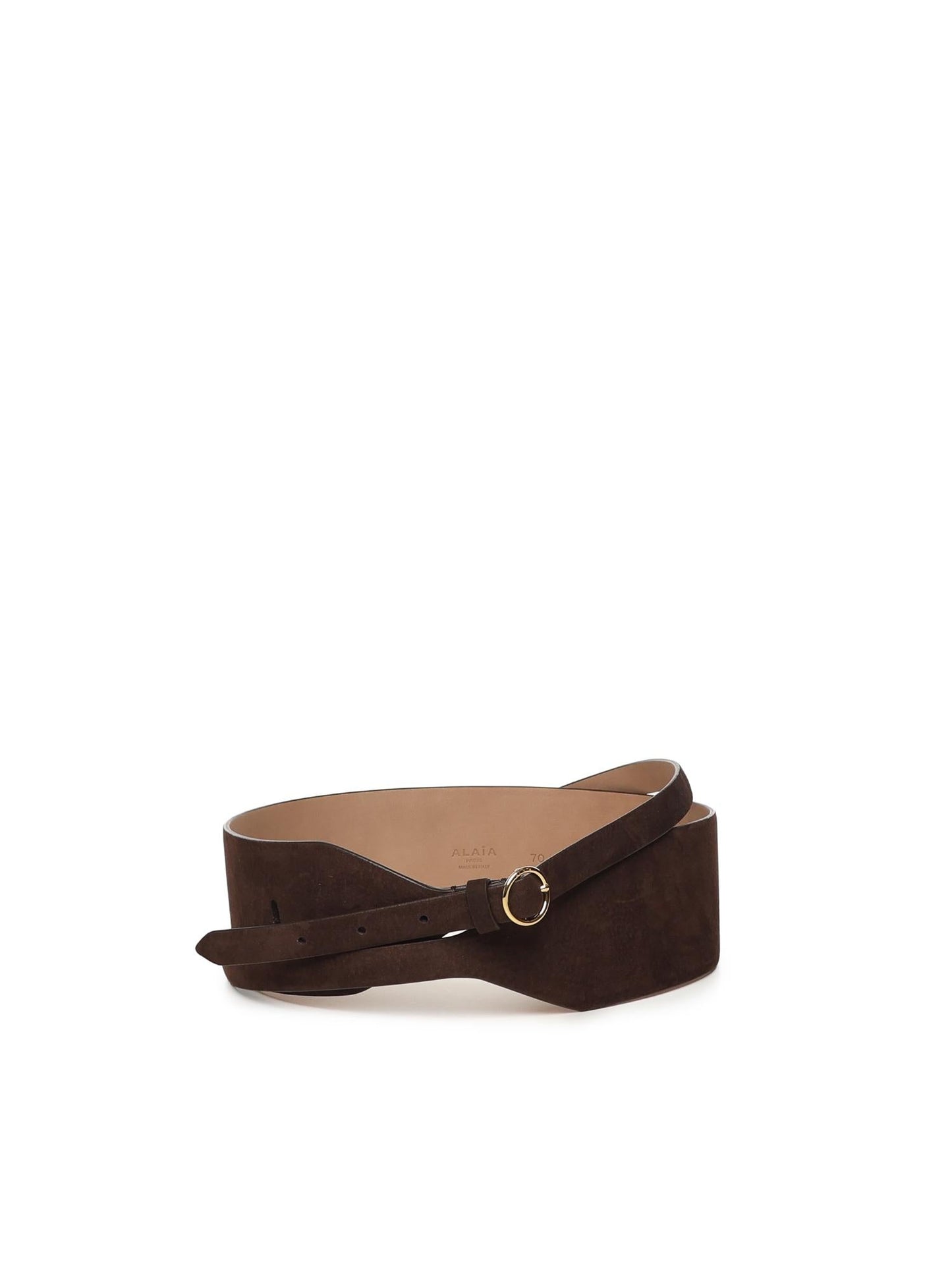 Cintura larga doppia in suede