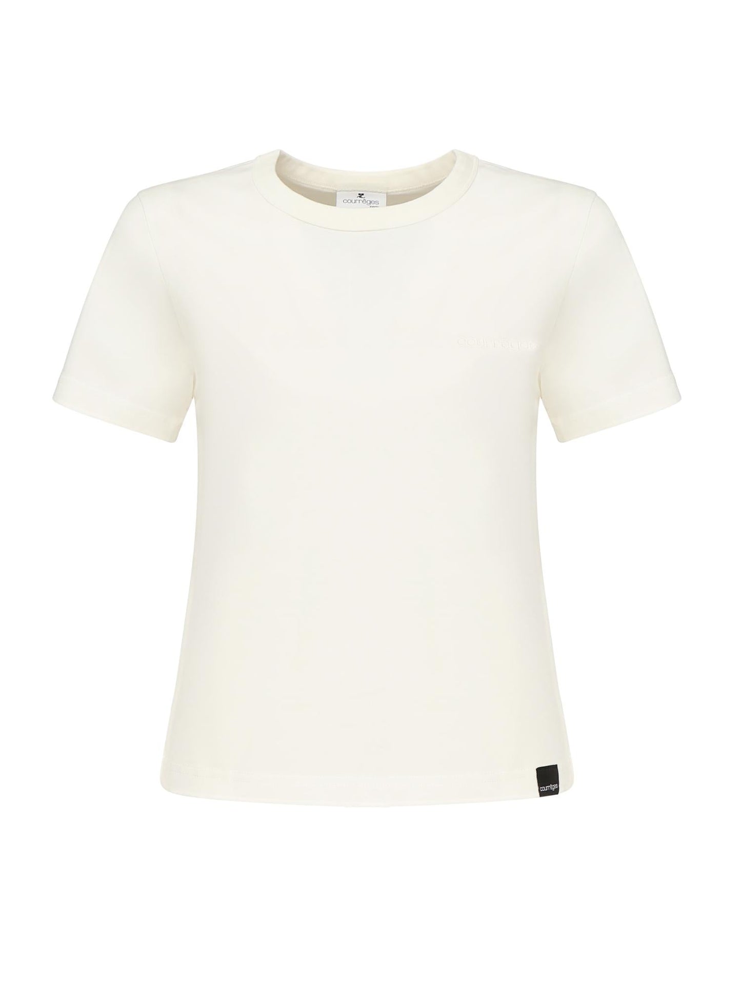 T-shirt con ricamo logo