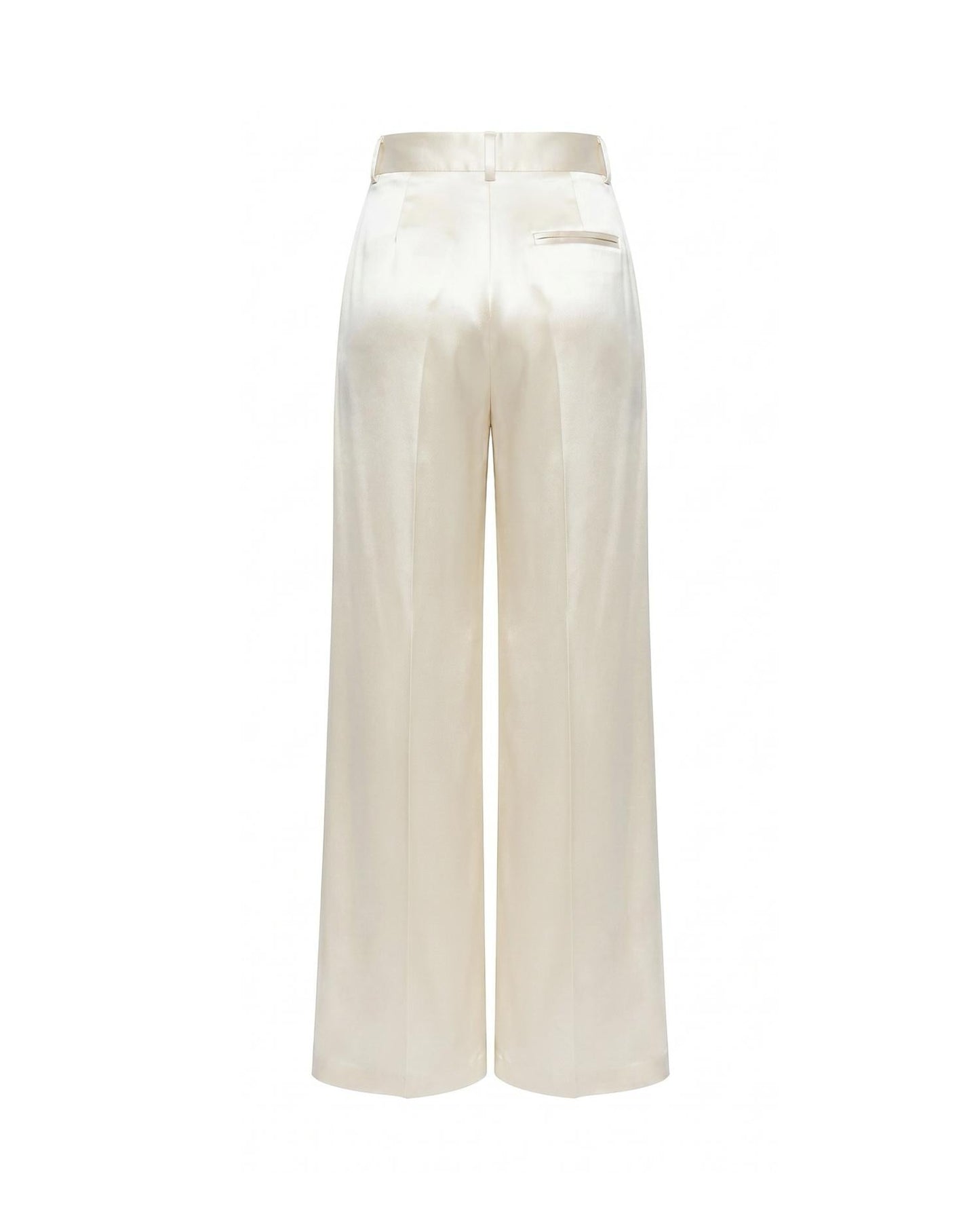 Pantaloni in raso lucido