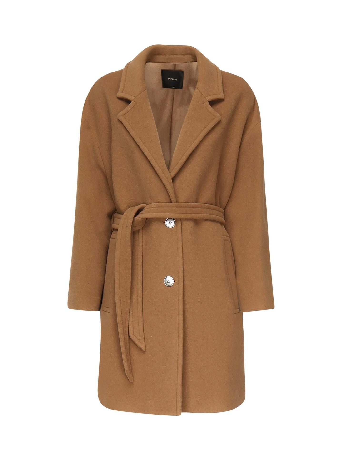 Cappotto monopetto in misto lana