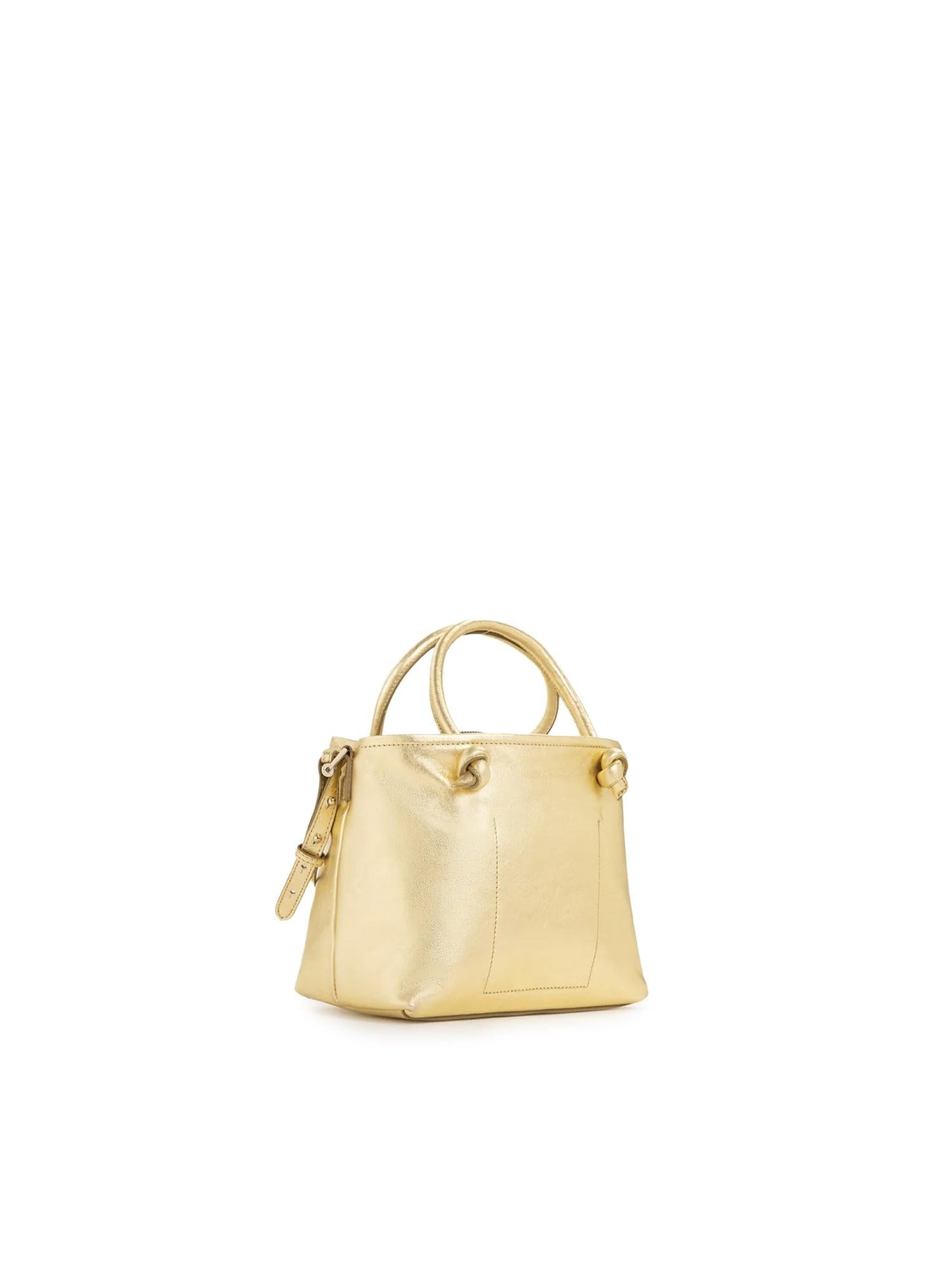 Mini bag in pelle con logo