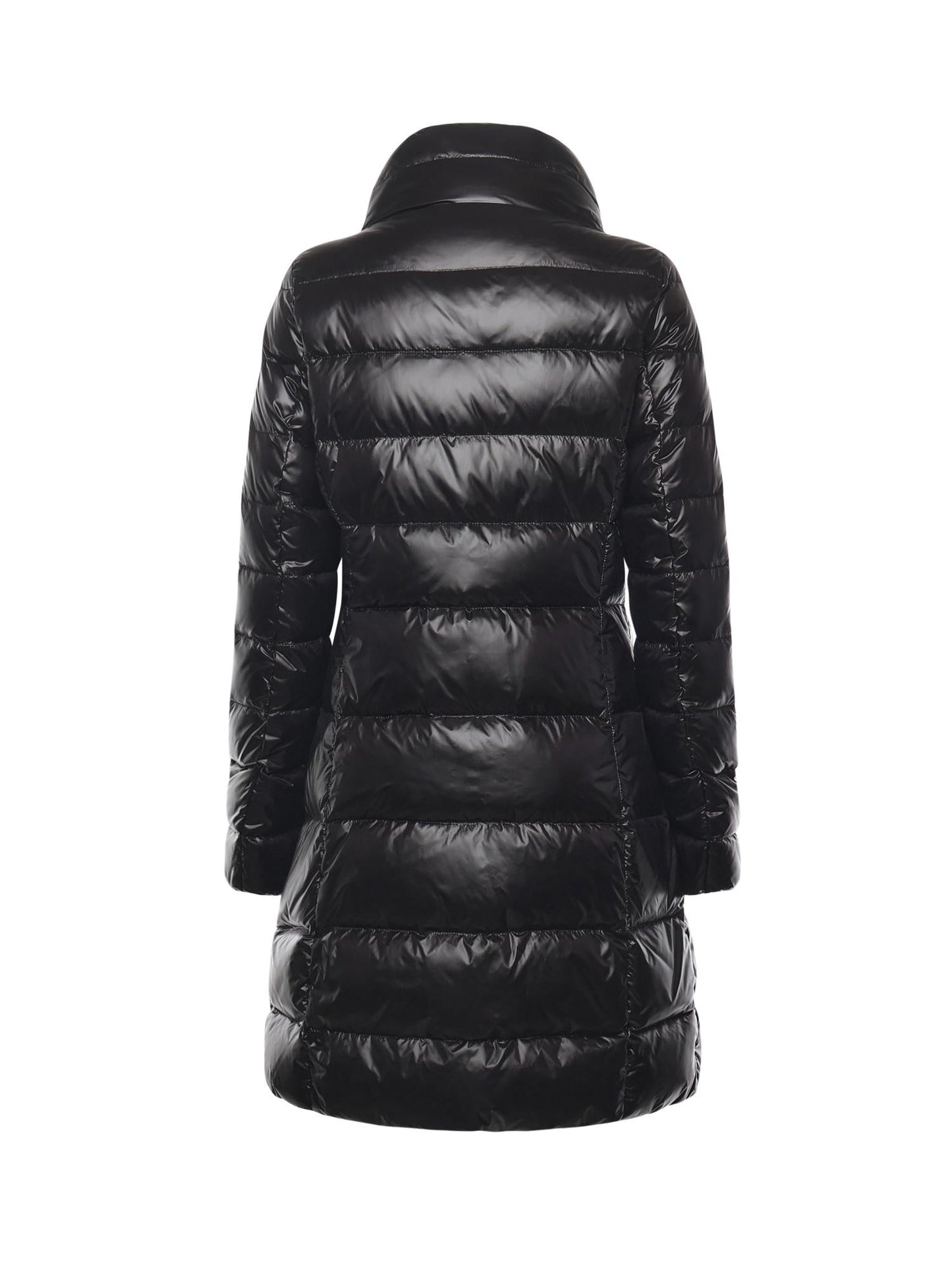 Piumino lungo in nylon