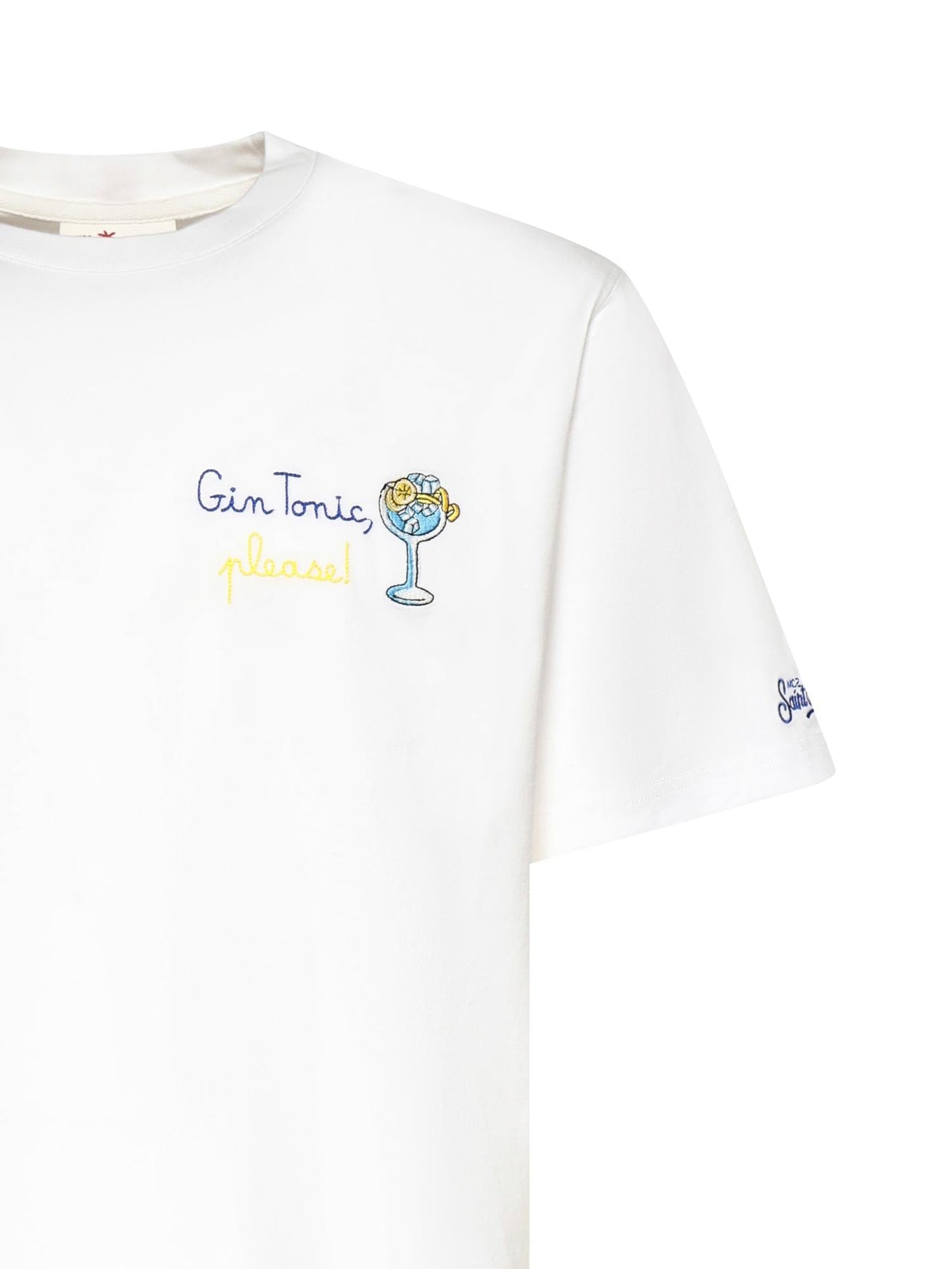 T-shirt in cotone con ricamo