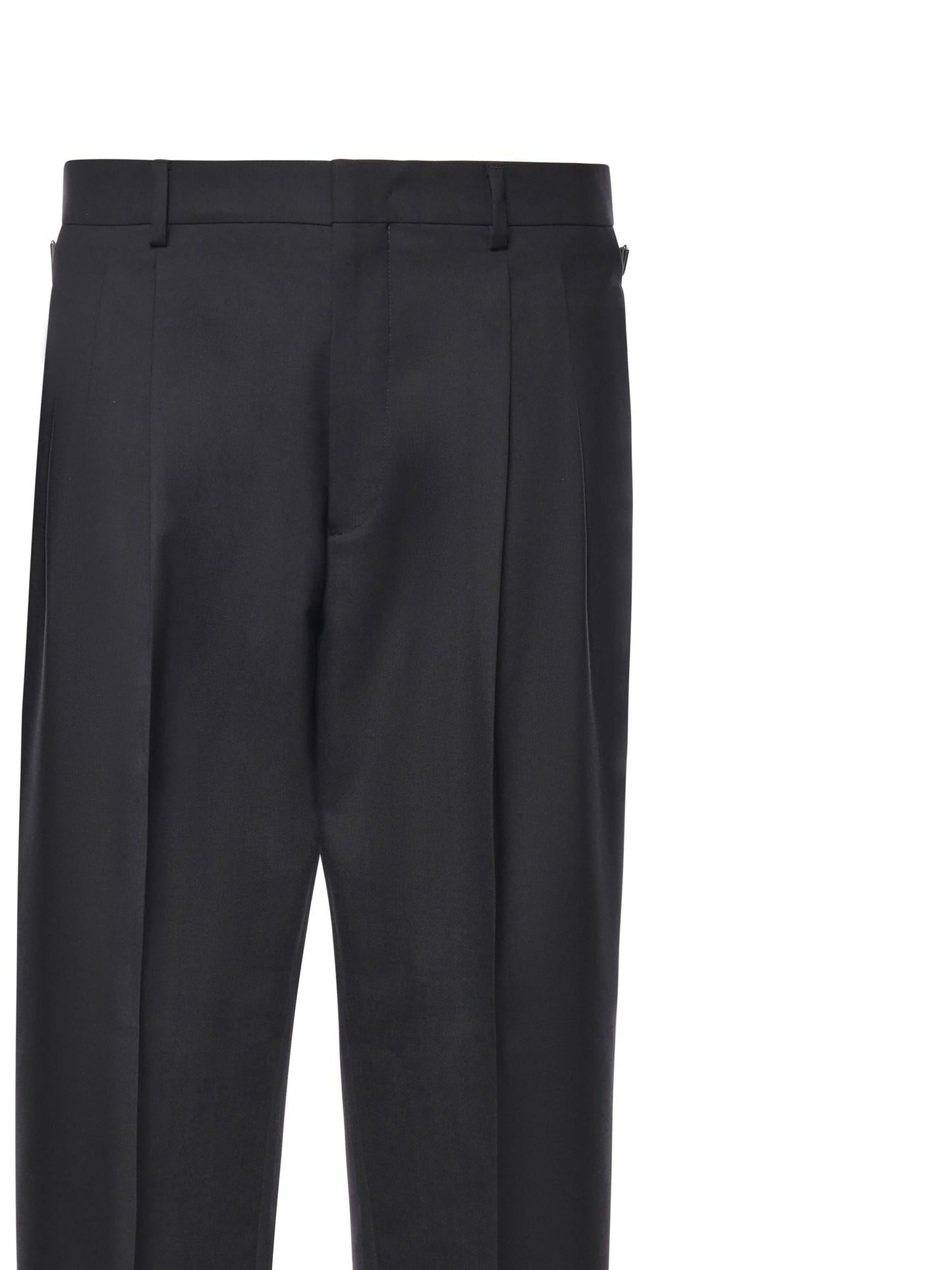 Pantaloni Mat in misto lana