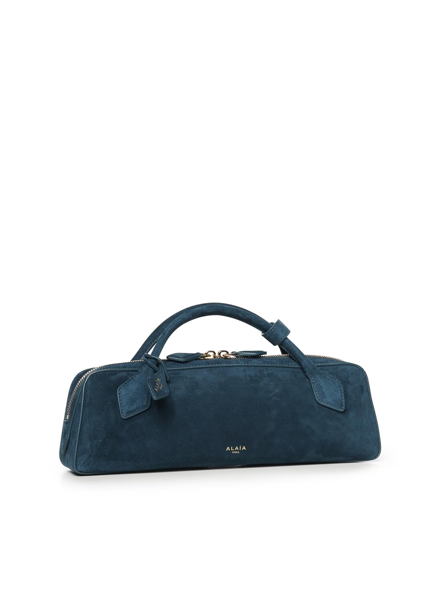 Pochette Le Teckel in pelle scamosciata