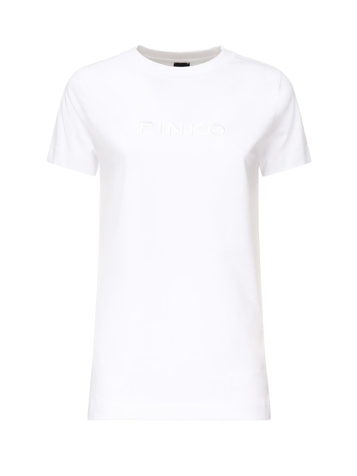 T-shirt con ricamo logo lettering