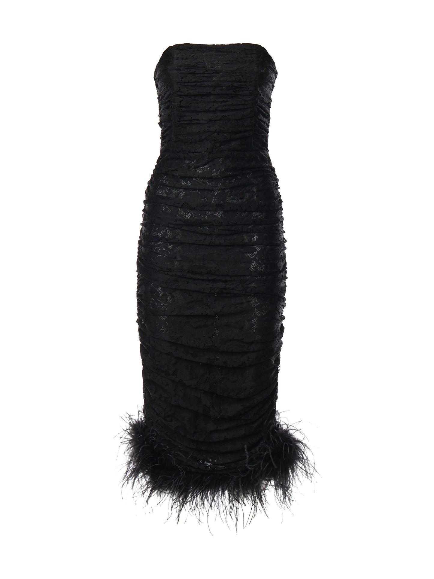 Midi dress in pizzo