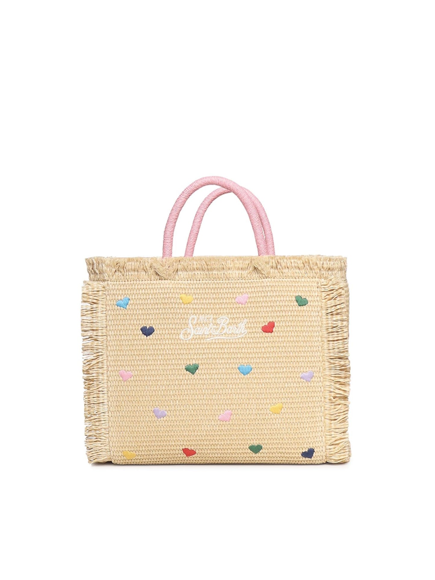 Borsa Colette in tessuto effetto paglia