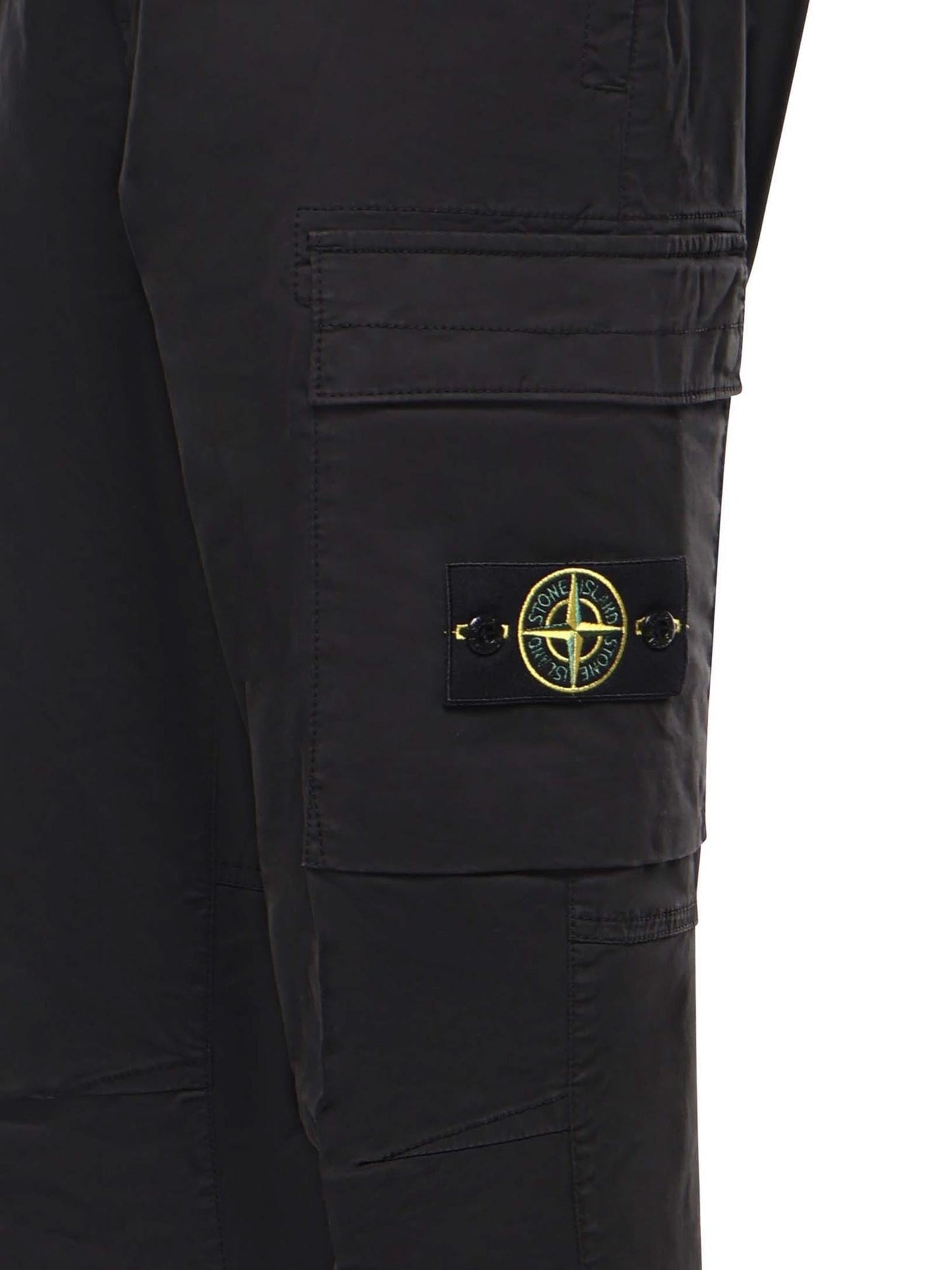 Pantalone cargo in twill di cotone stretch