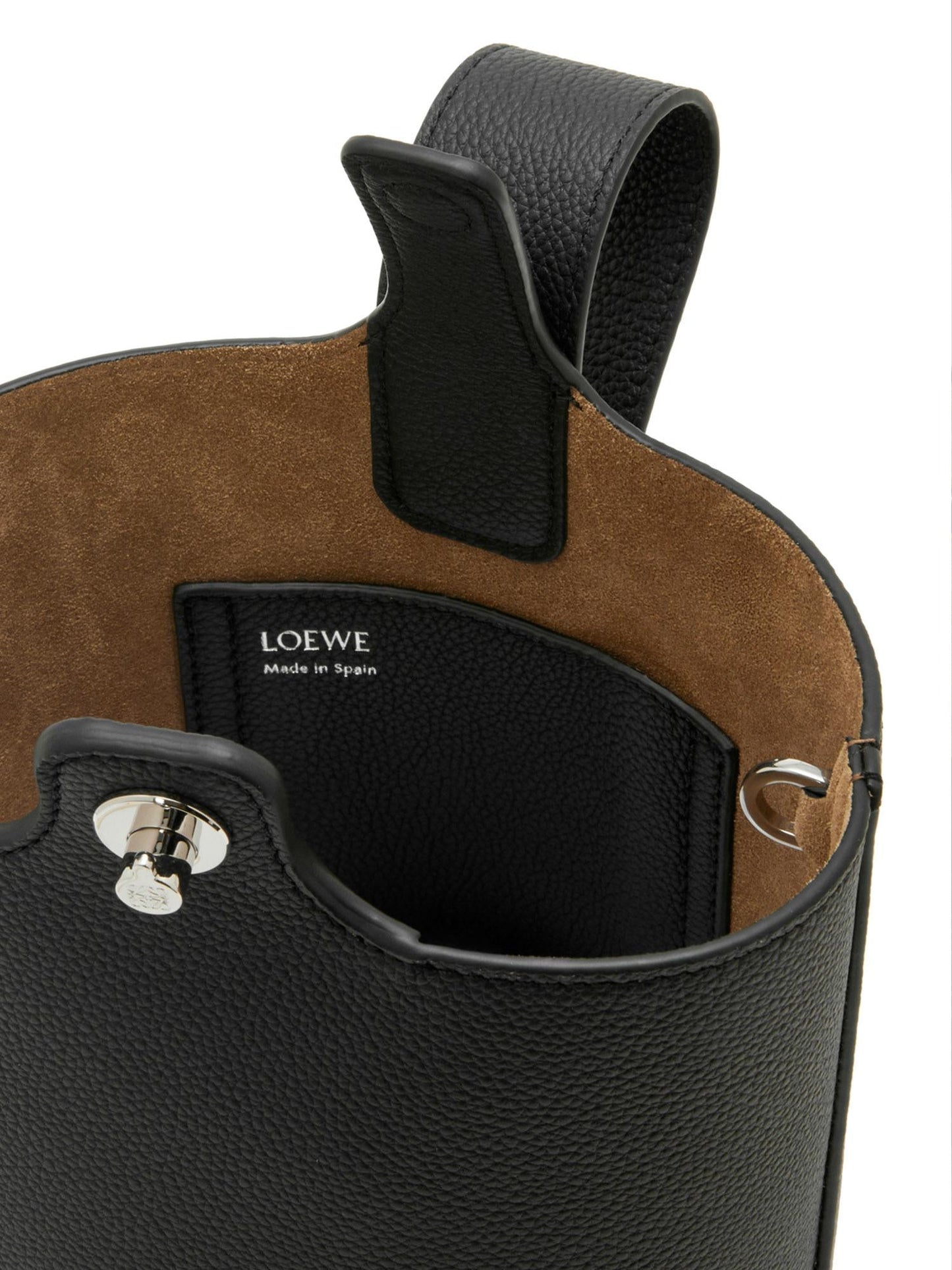 Borsa a secchiello in pelle di vitello