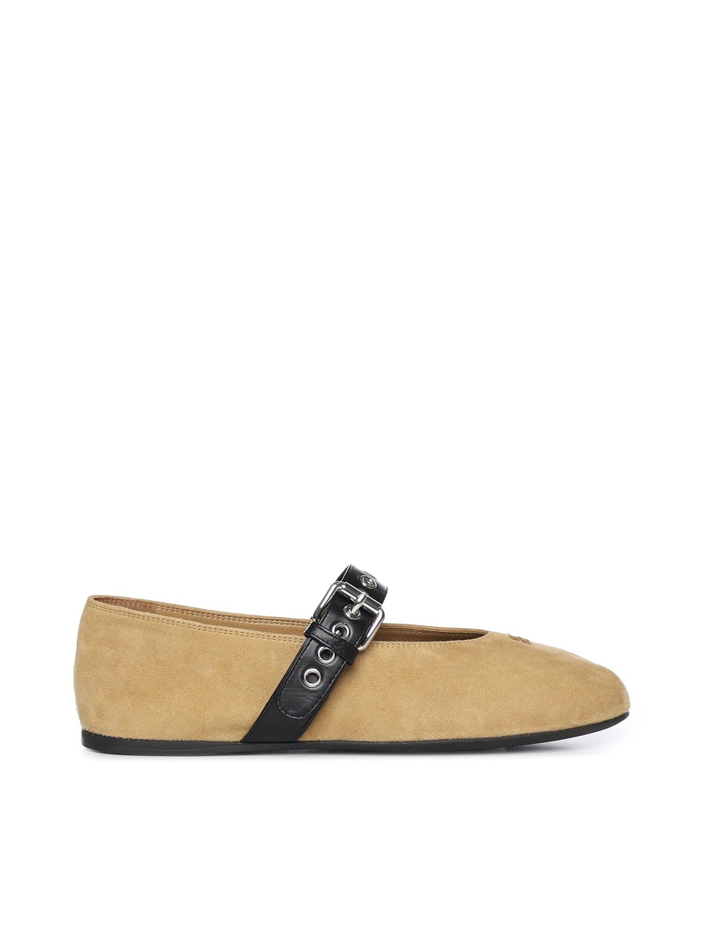 Ballerine in pelle scamosciata