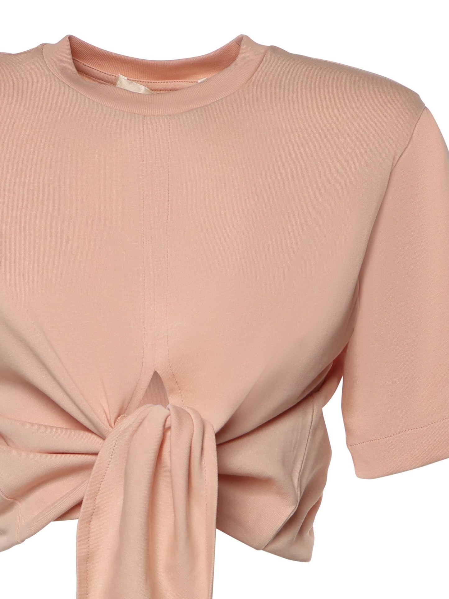 T-shirt cropped in cotone