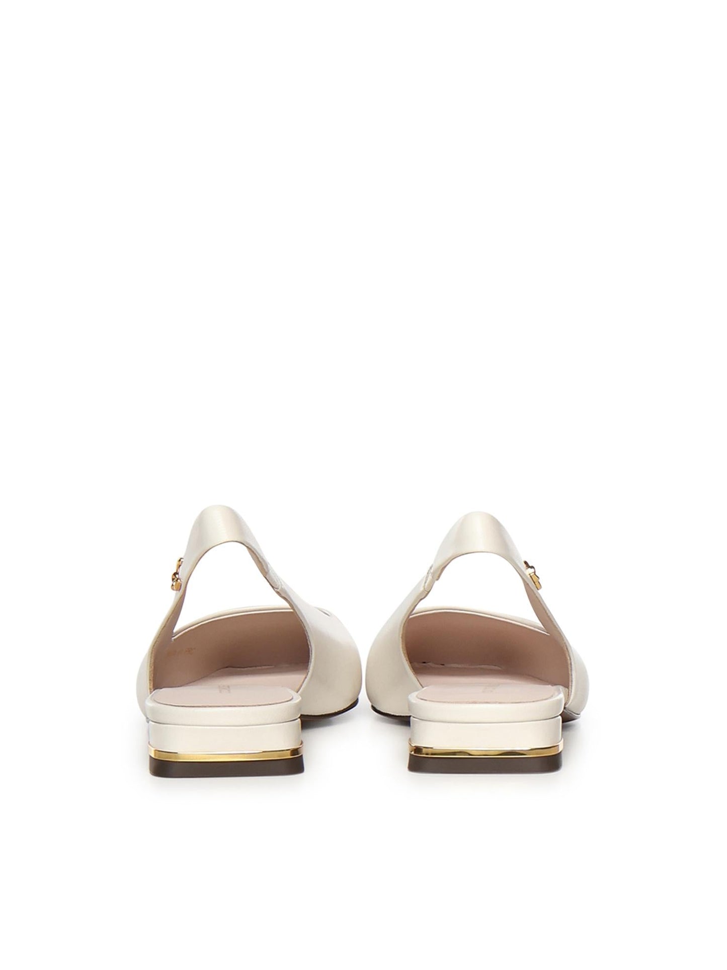 Ballerine slingback in pelle