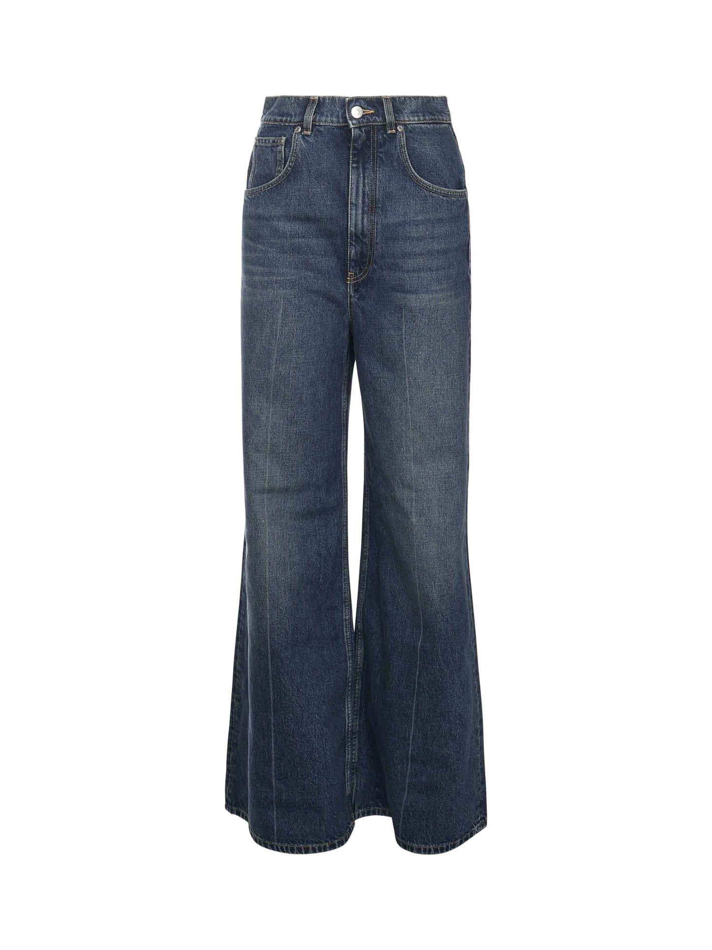 Jeans in denim con gamba dritta